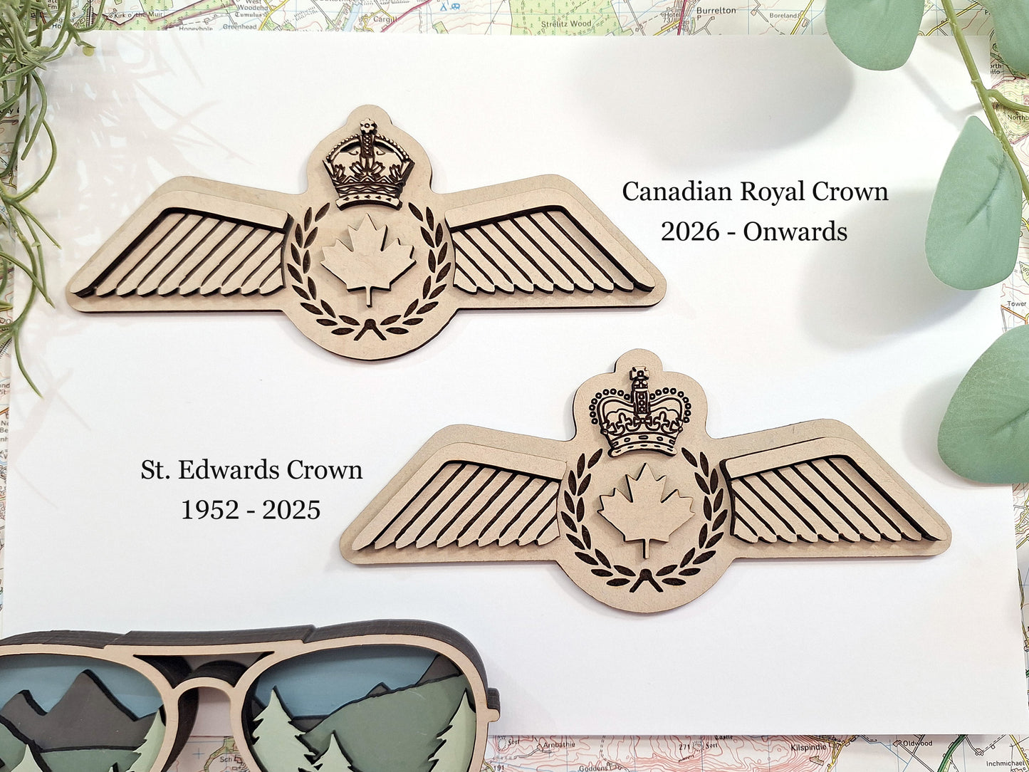 Royal Canadian Air Force pilot wings artwork