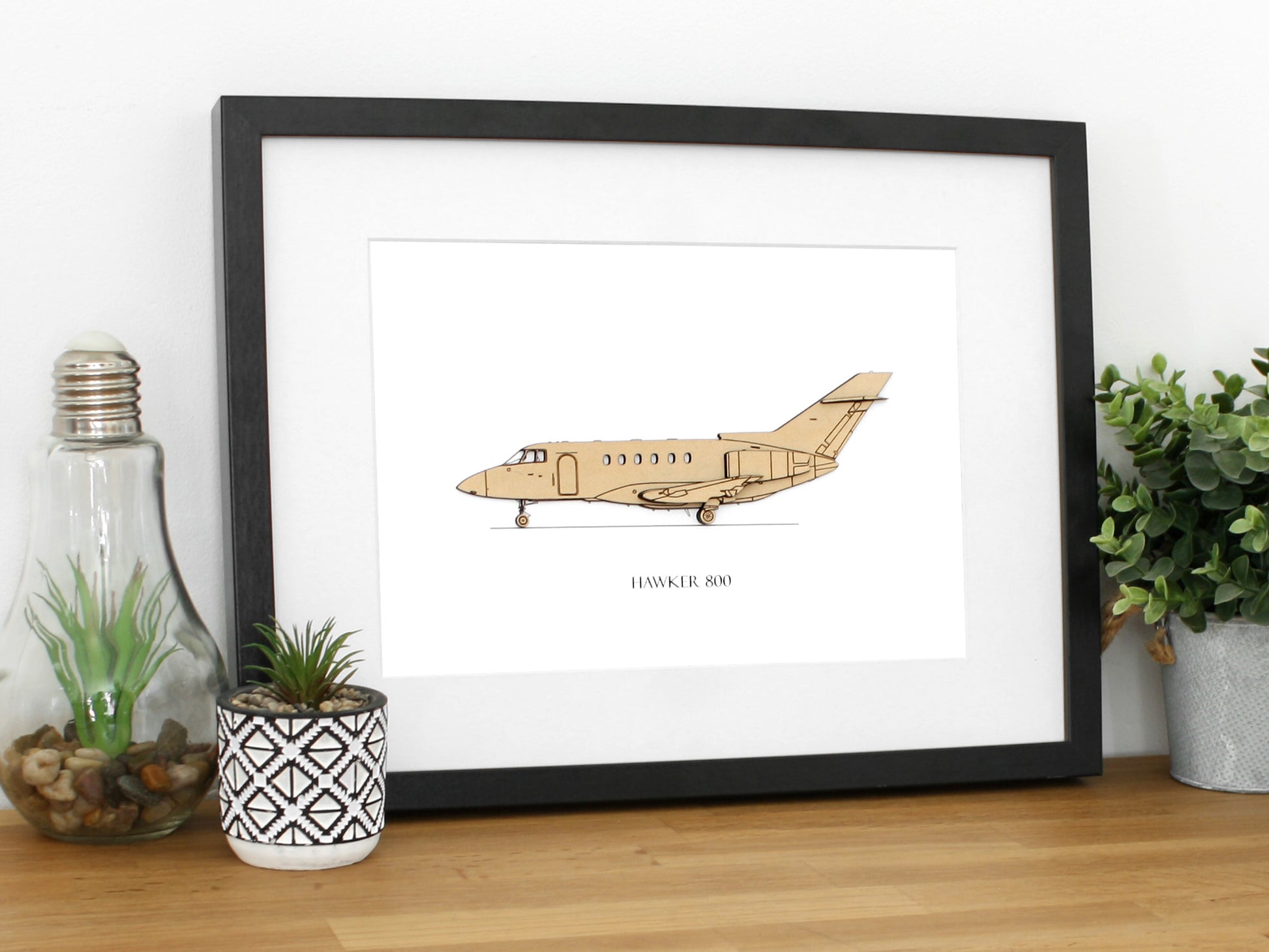 Hawker 800 aviation art