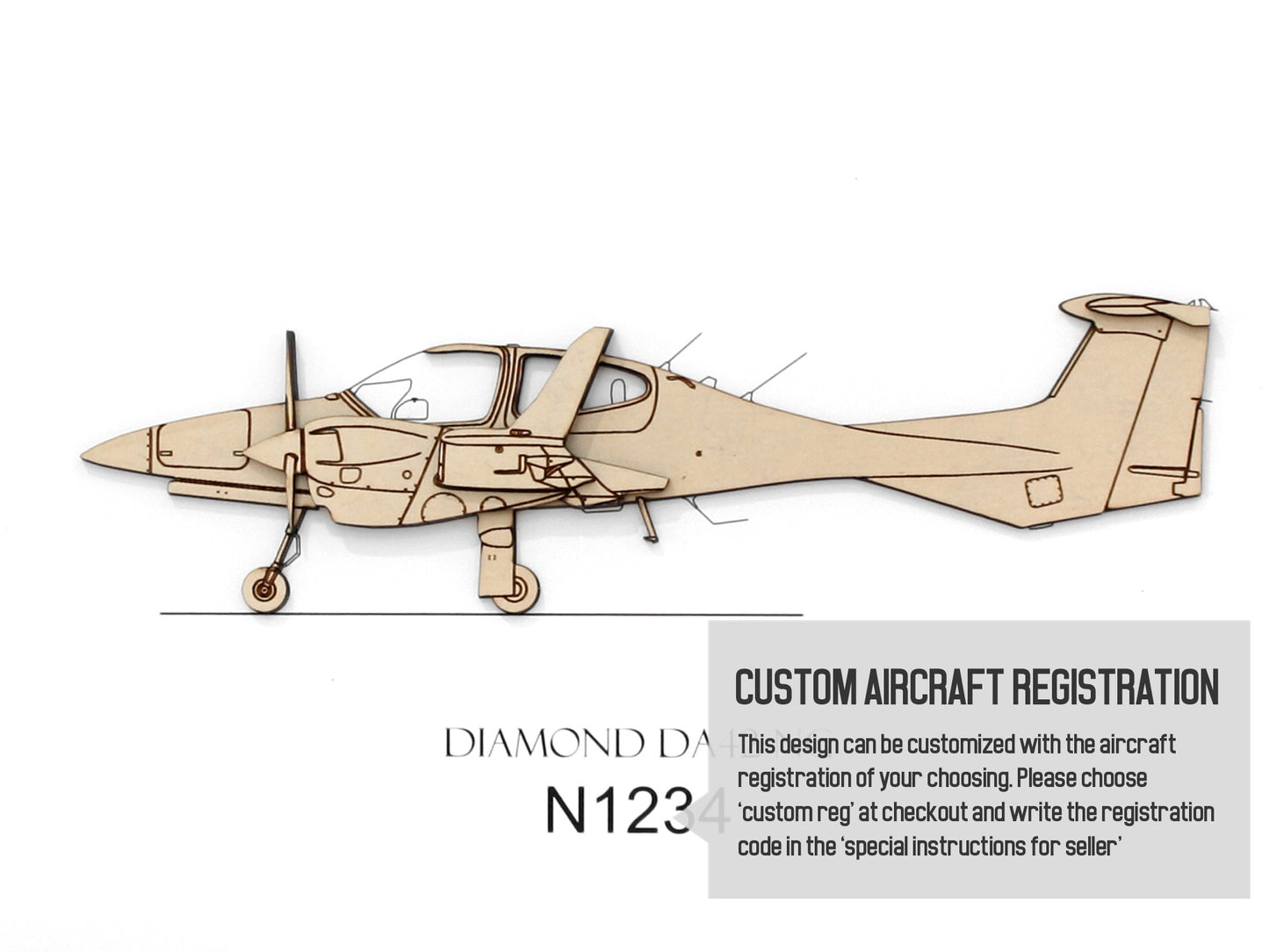 Diamond DA42 NG aviation art