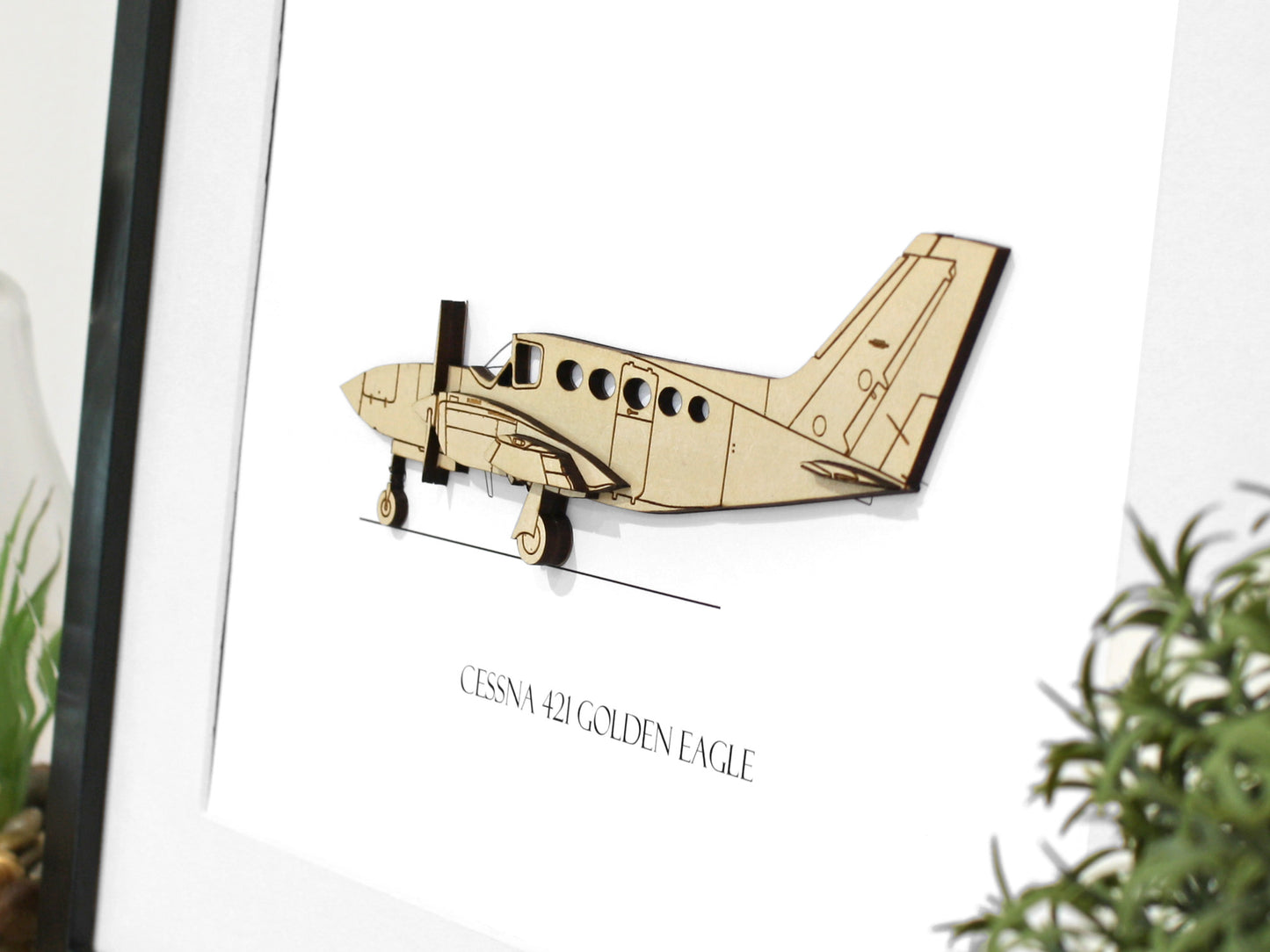 Cessna 421 Golden Eagle aviation art