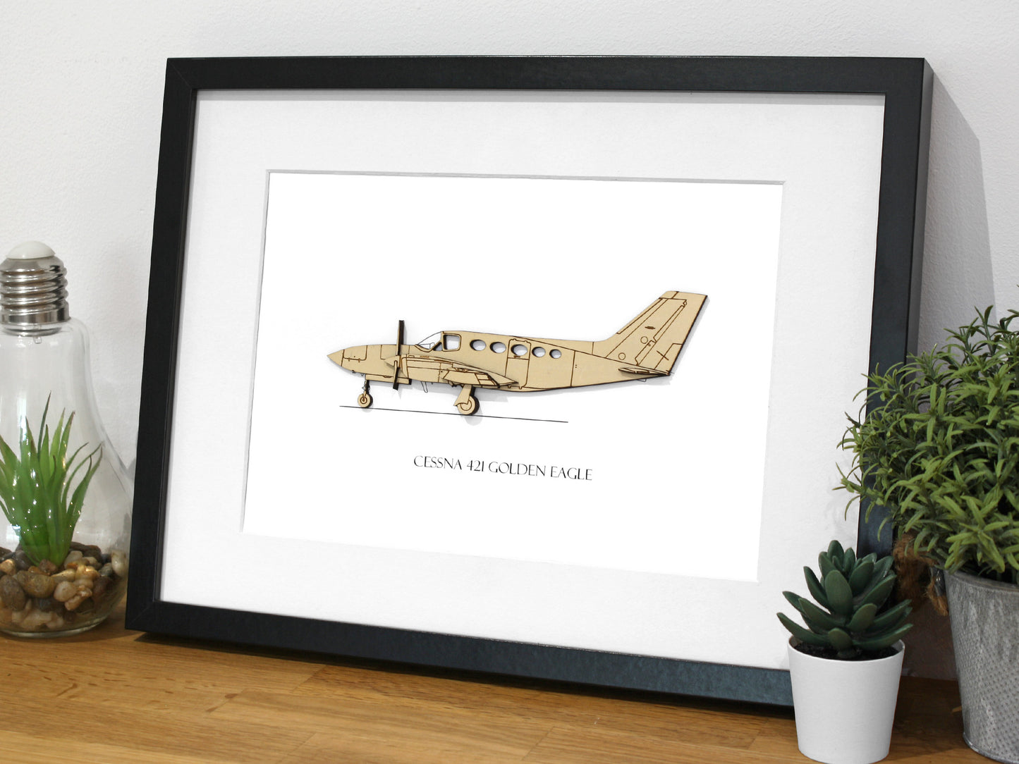 Cessna 421 blueprint art