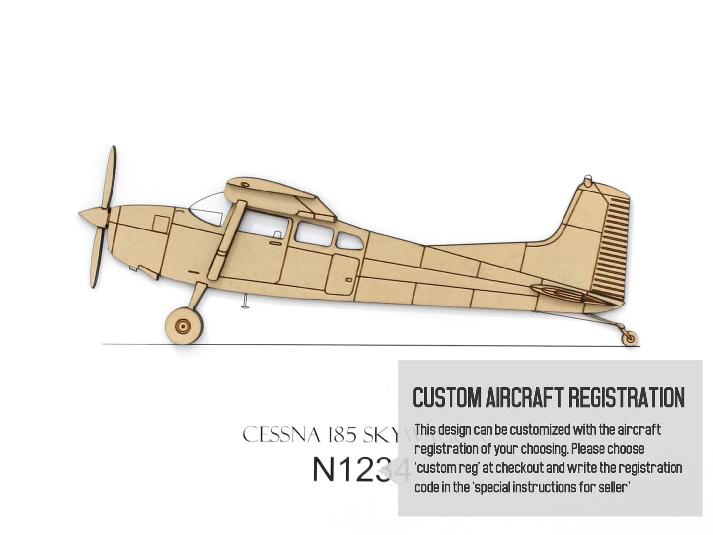 Cessna 185 aviation art