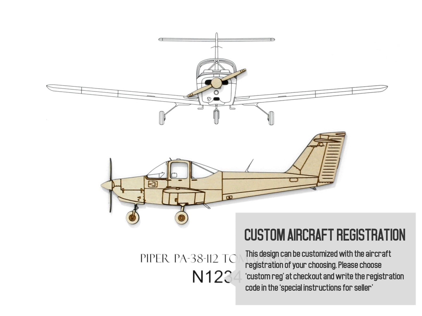 Piper PA-38-112 Tomahawk aviation art