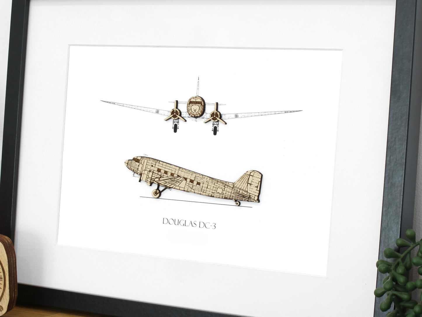 Douglas DC-3 blueprint art