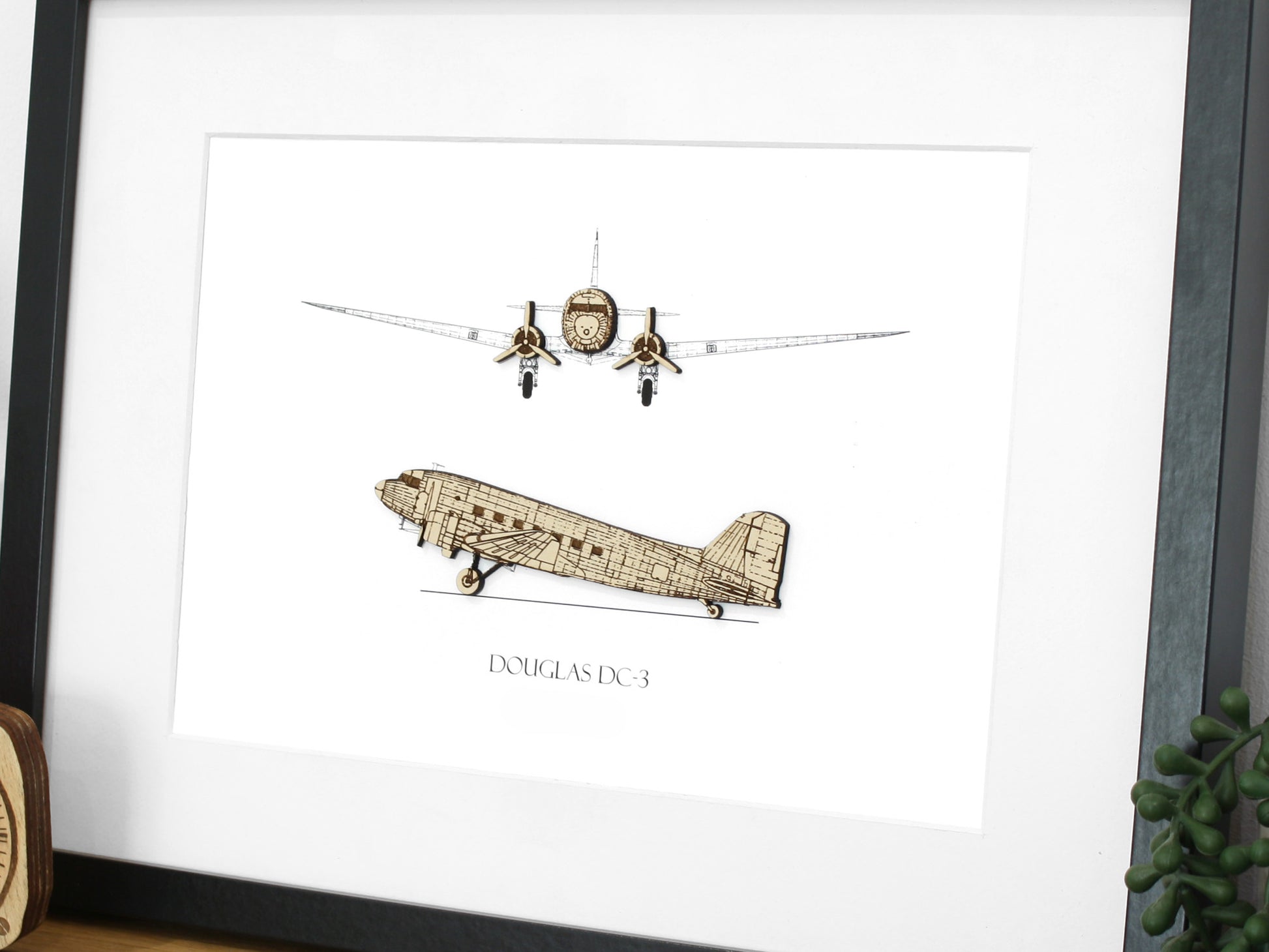 Douglas DC-3 blueprint art