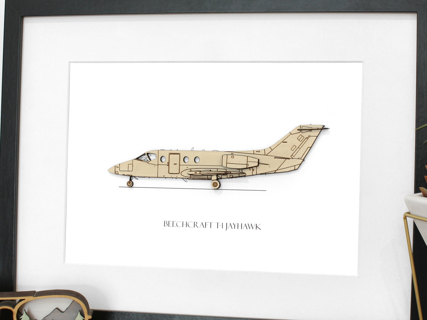 Beechcraft T-1 Jayhawk aviation art