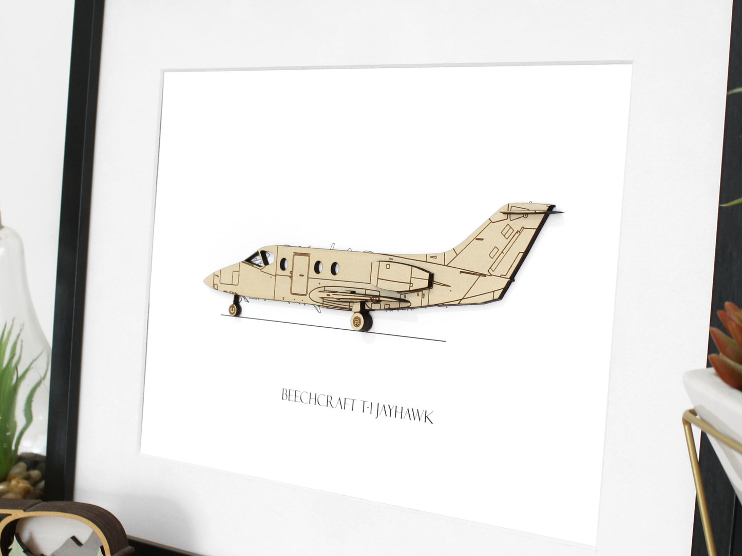 Beechcraft T-1 Jayhawk blueprint art