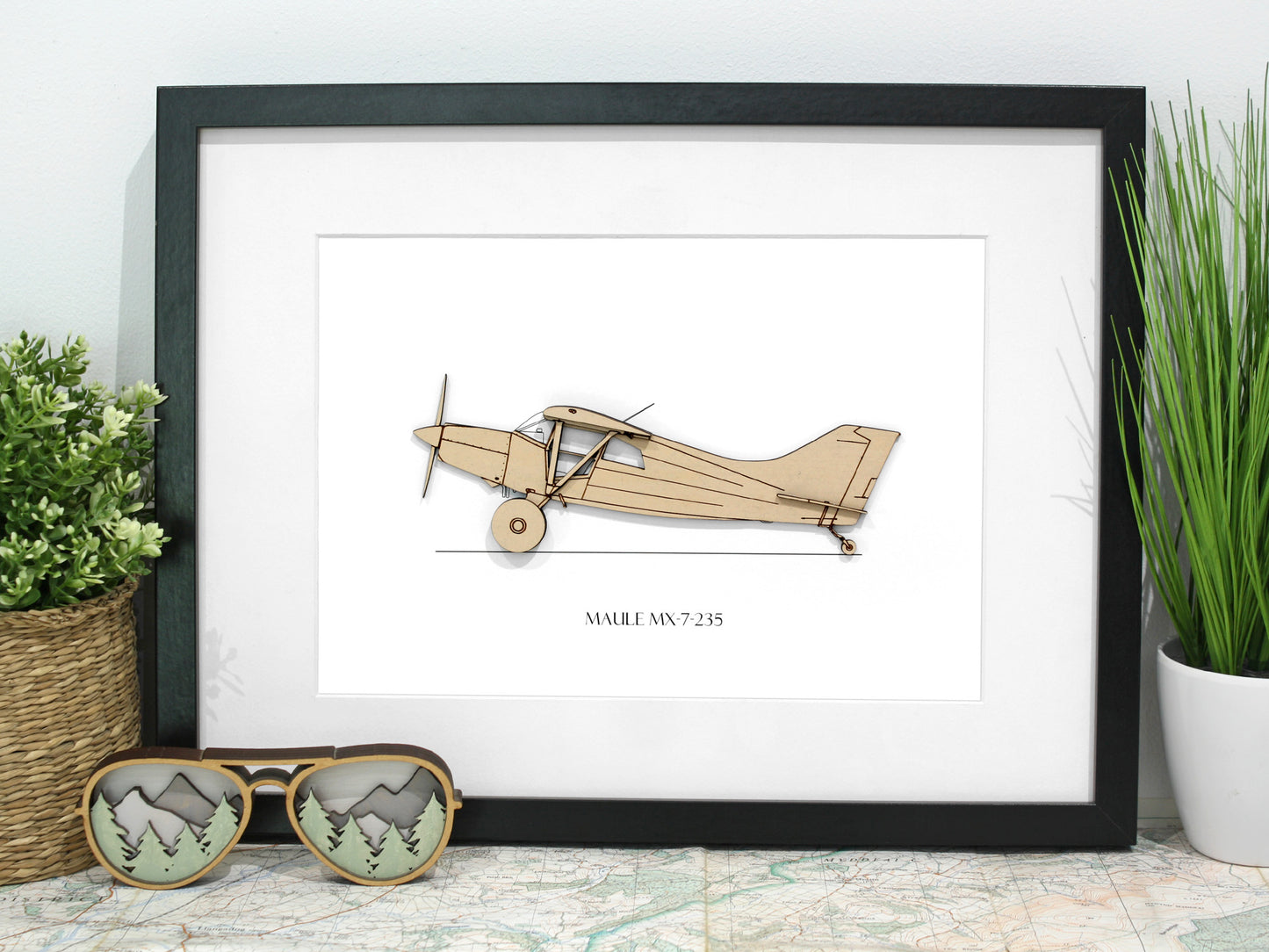 Maule MX-7-235 bush tires aviation art