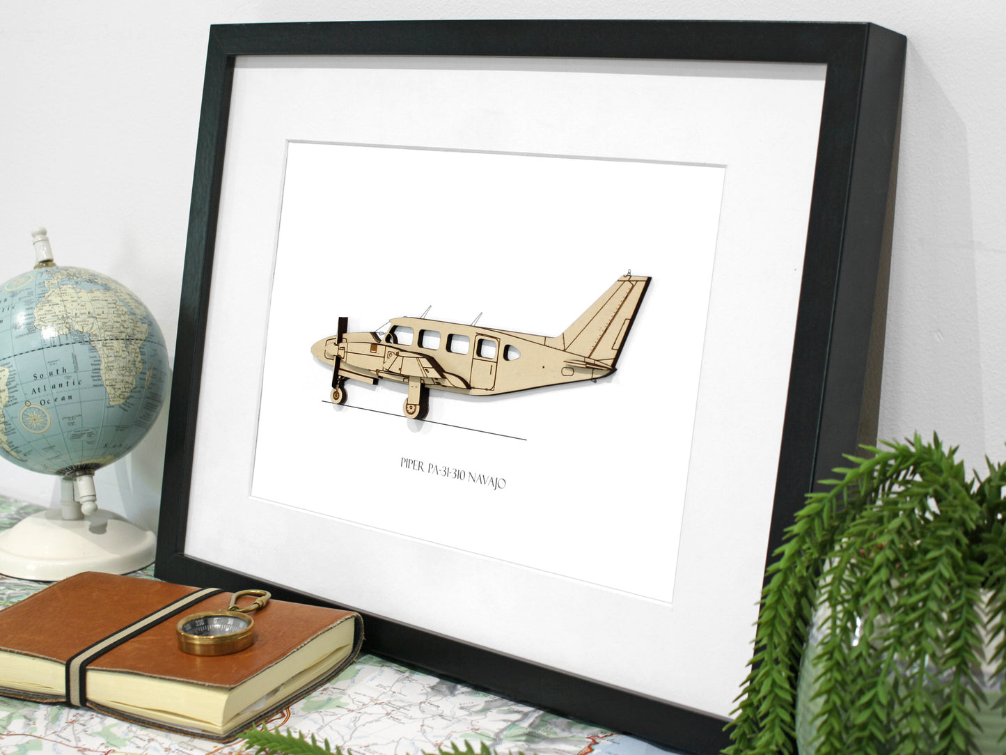 Piper PA-31-310 Navajo aviation art