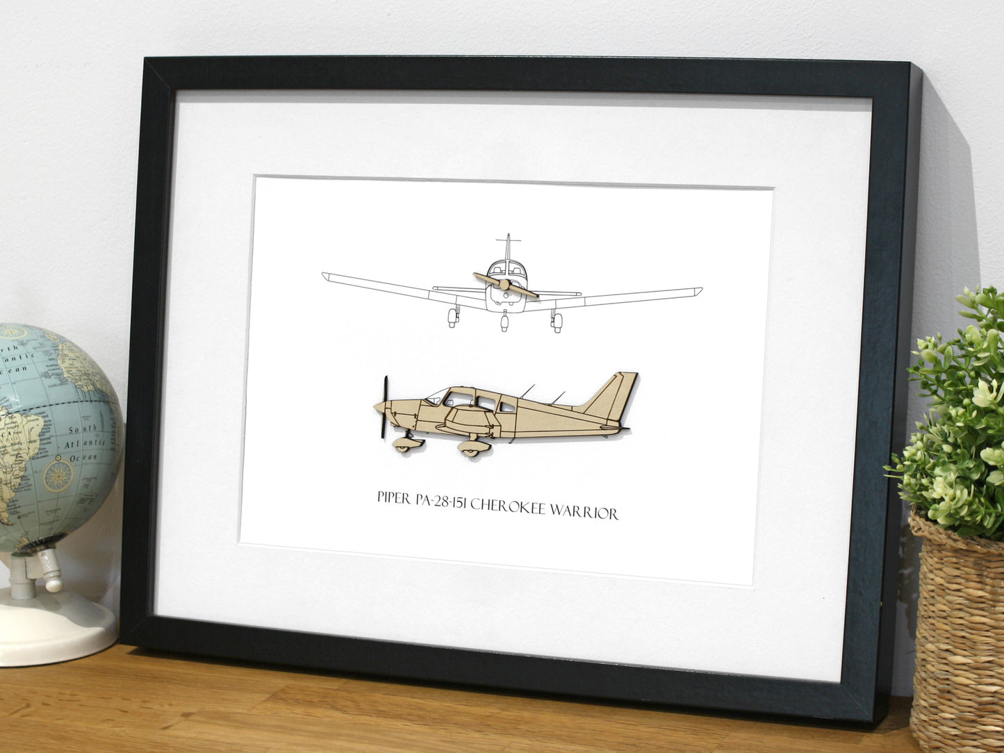 Piper PA-28-151 Cherokee Warrior blueprint art