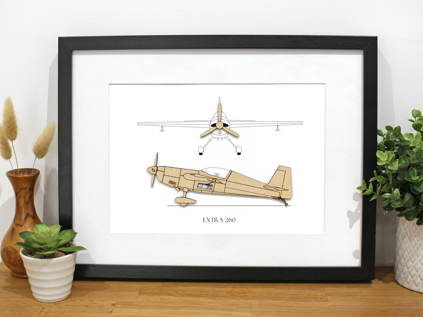 Extra 260 aviation art