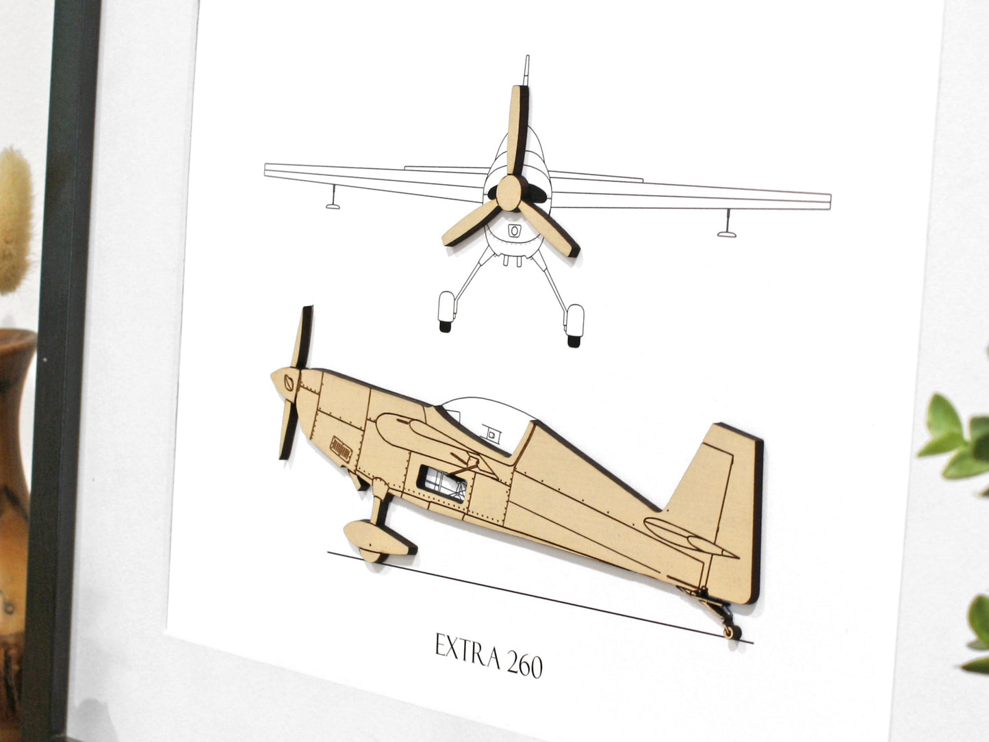 Extra 260 aviation art