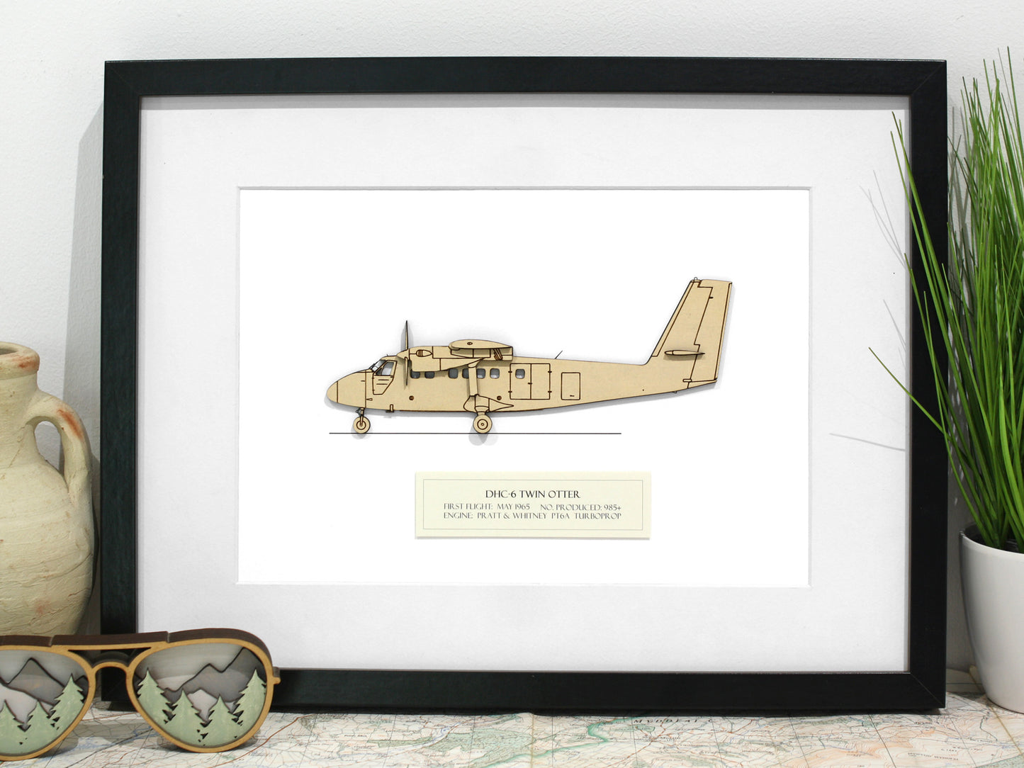 DHC-6 Twin Otter 100 aviation art
