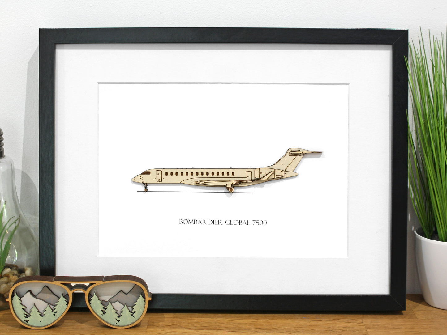 Bombardier Global 7500 blueprint art