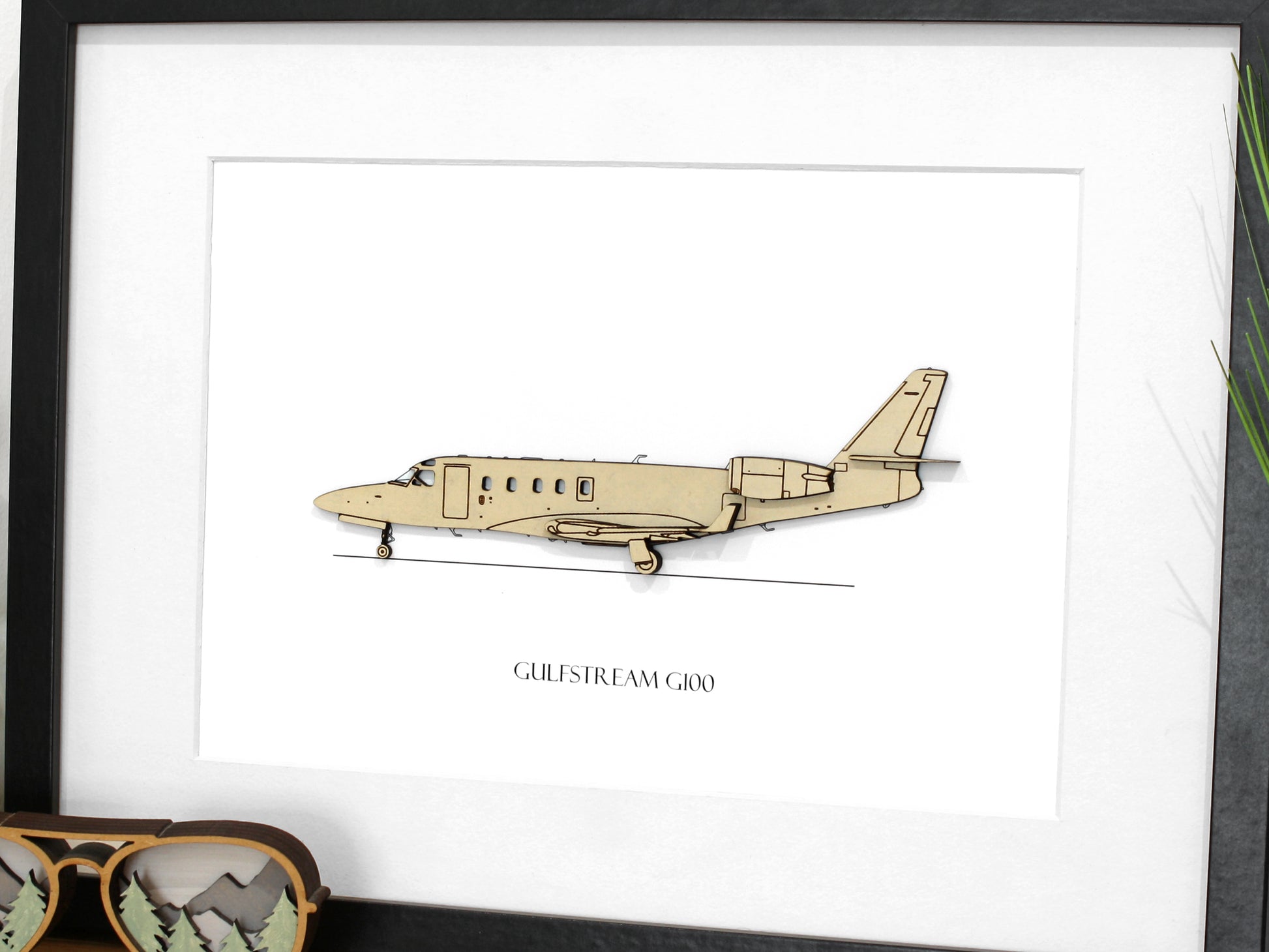 Gulfstream G100 airplane art