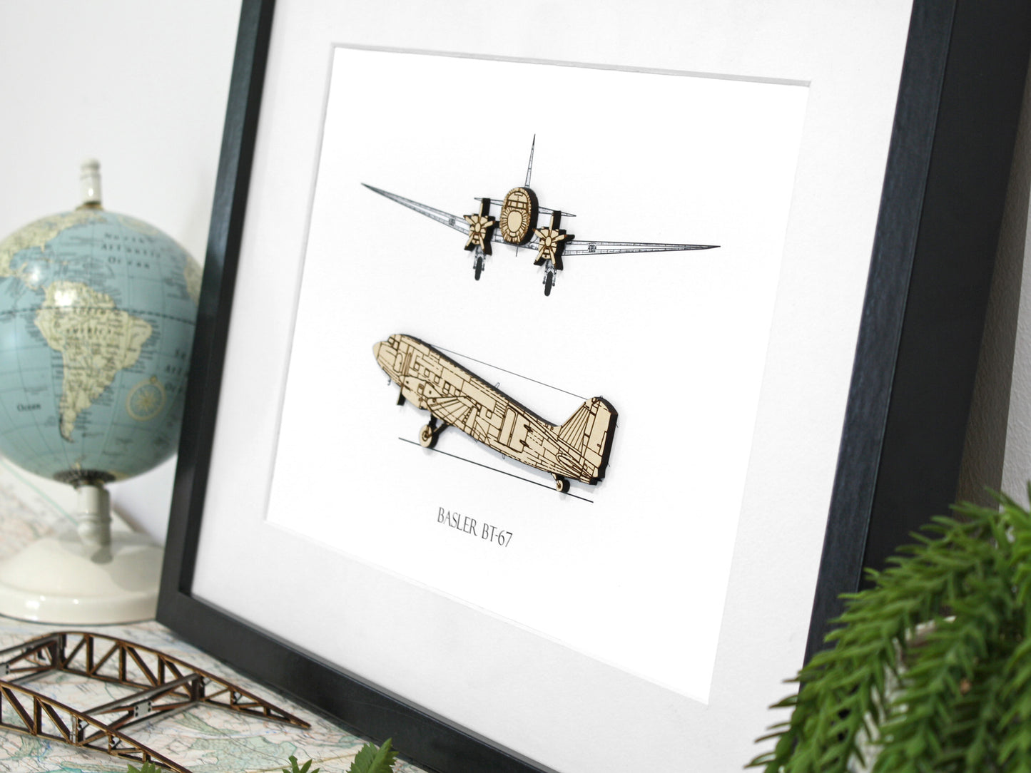 Basler BT-67 airplane art