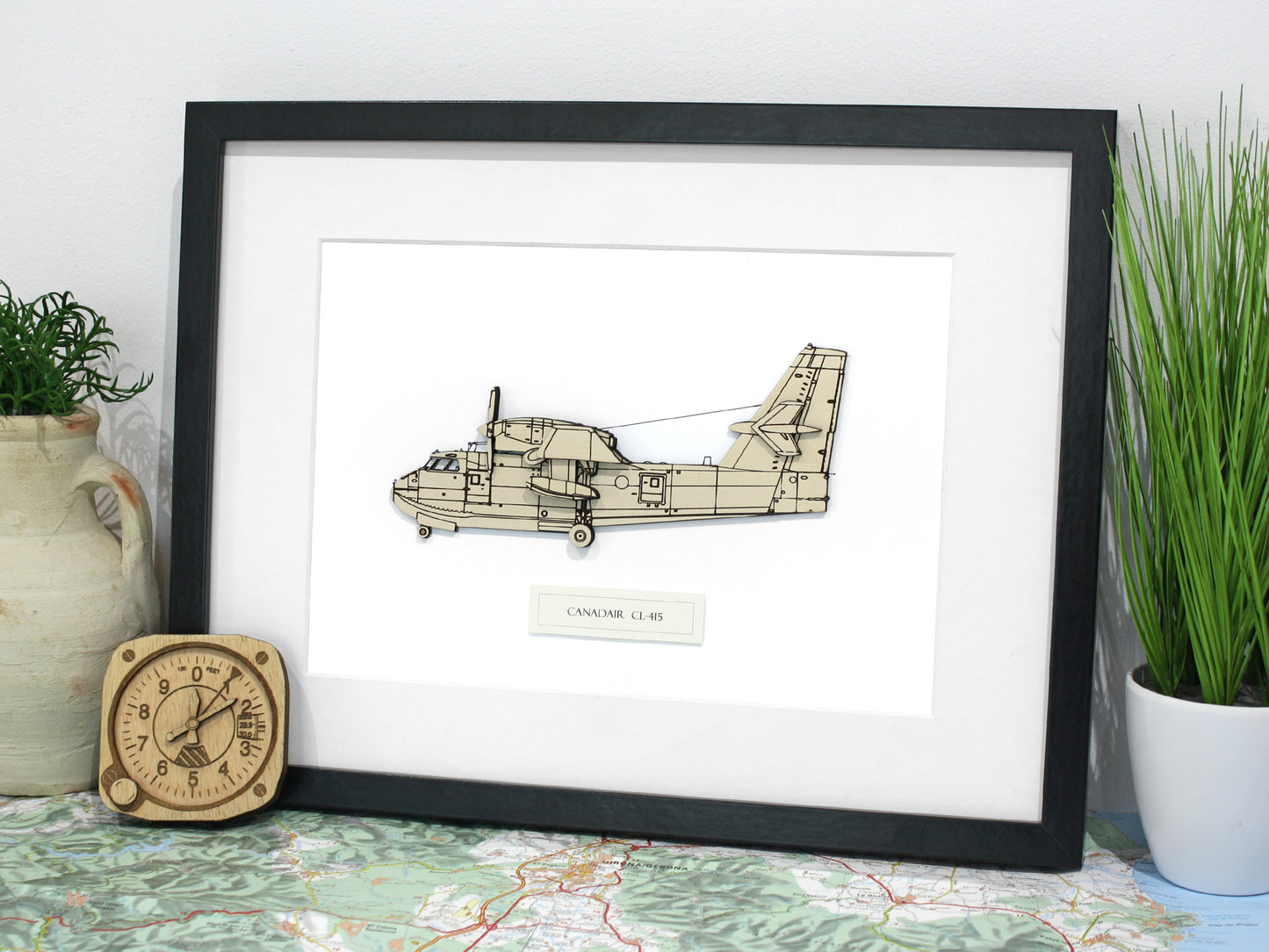 Canadair CL-415 blueprint art