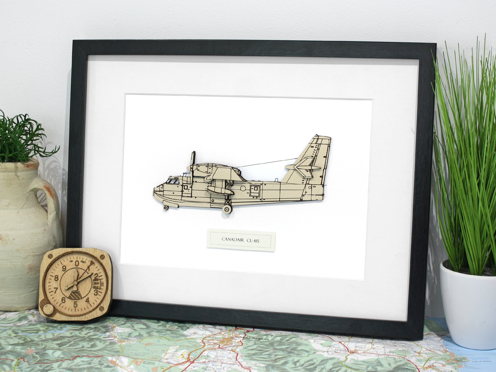 Canadair CL-415 blueprint art