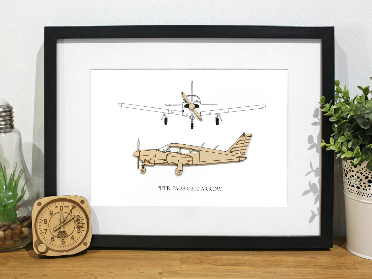 Piper PA-28R-200 Arrow aviation art