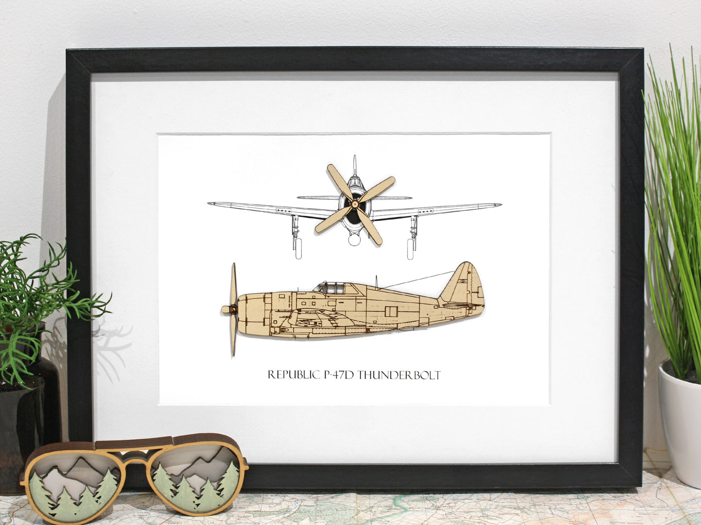 Republic P-47D Thunderbolt Razorback pilot gifts