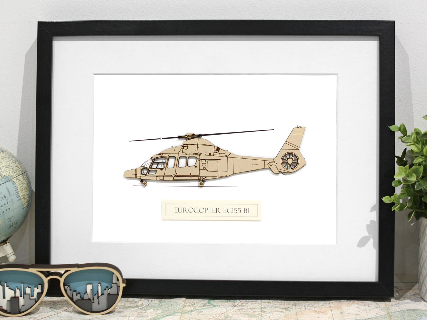 Eurocopter EC155 B1 blueprint art