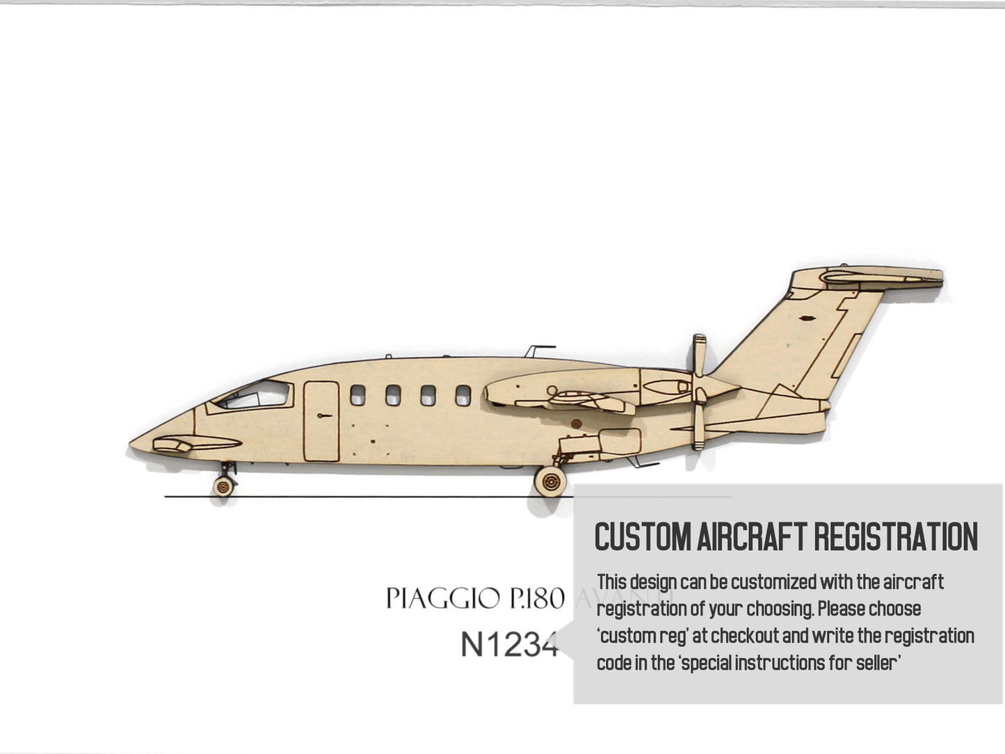 Piaggio P.180 Avanti aviation art