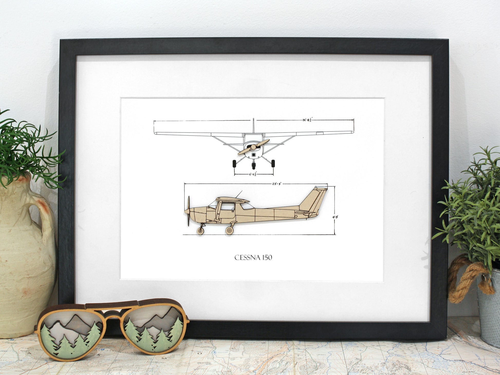 Cessna 150 aviation art