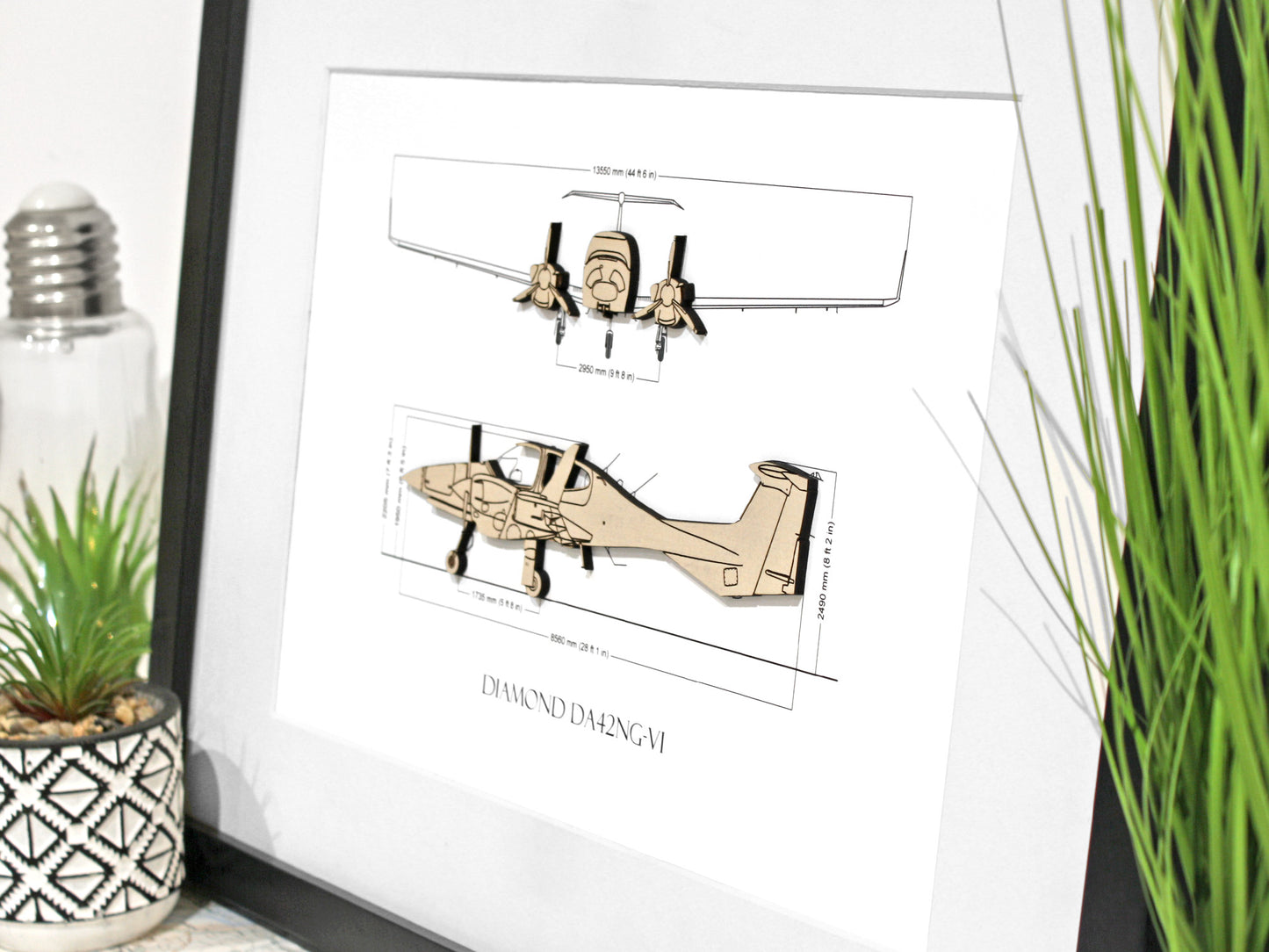 Diamond DA42NG-VI aviation art