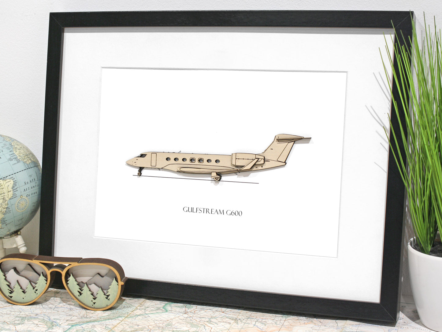 Gulfstream G600 blueprint art