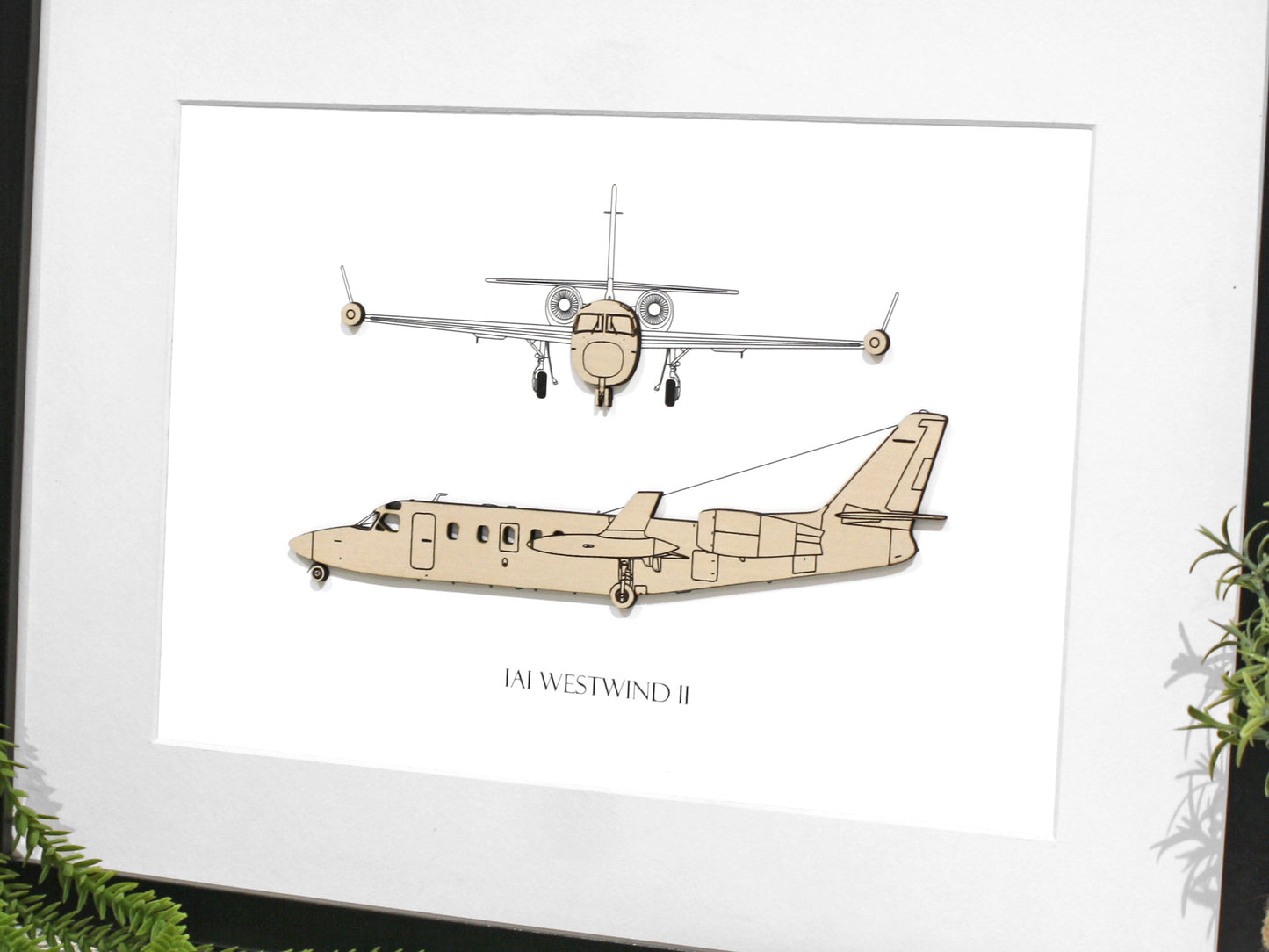 IAI Westwind II aircraft art
