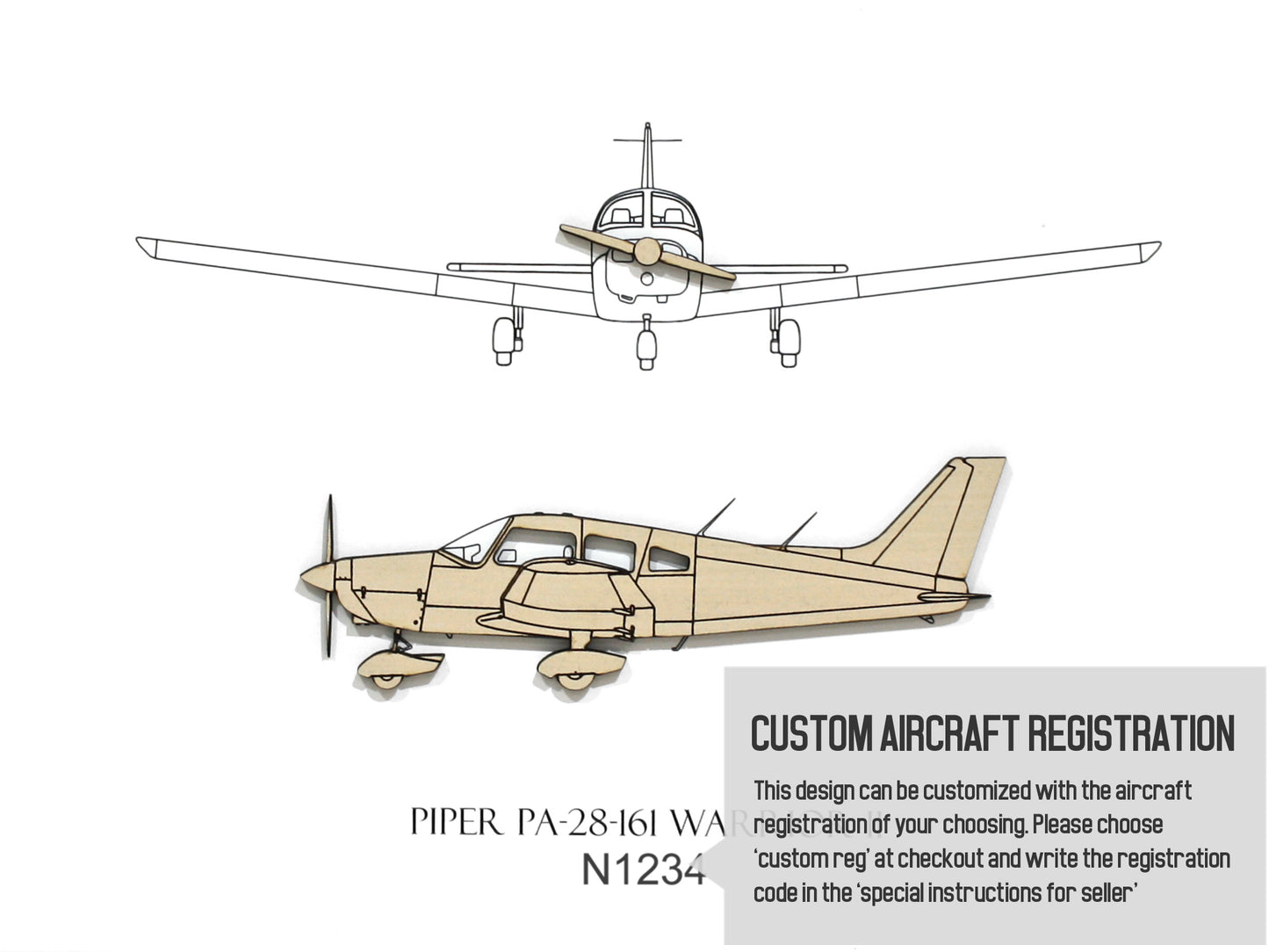 Piper PA-28-161 Warrior II Aviation Art