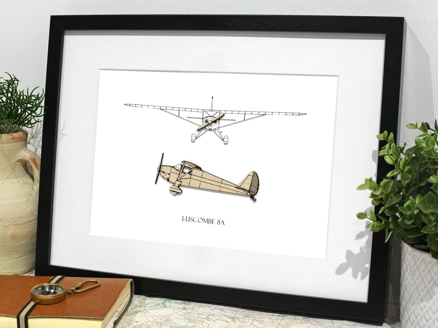 Luscombe 8A blueprint art