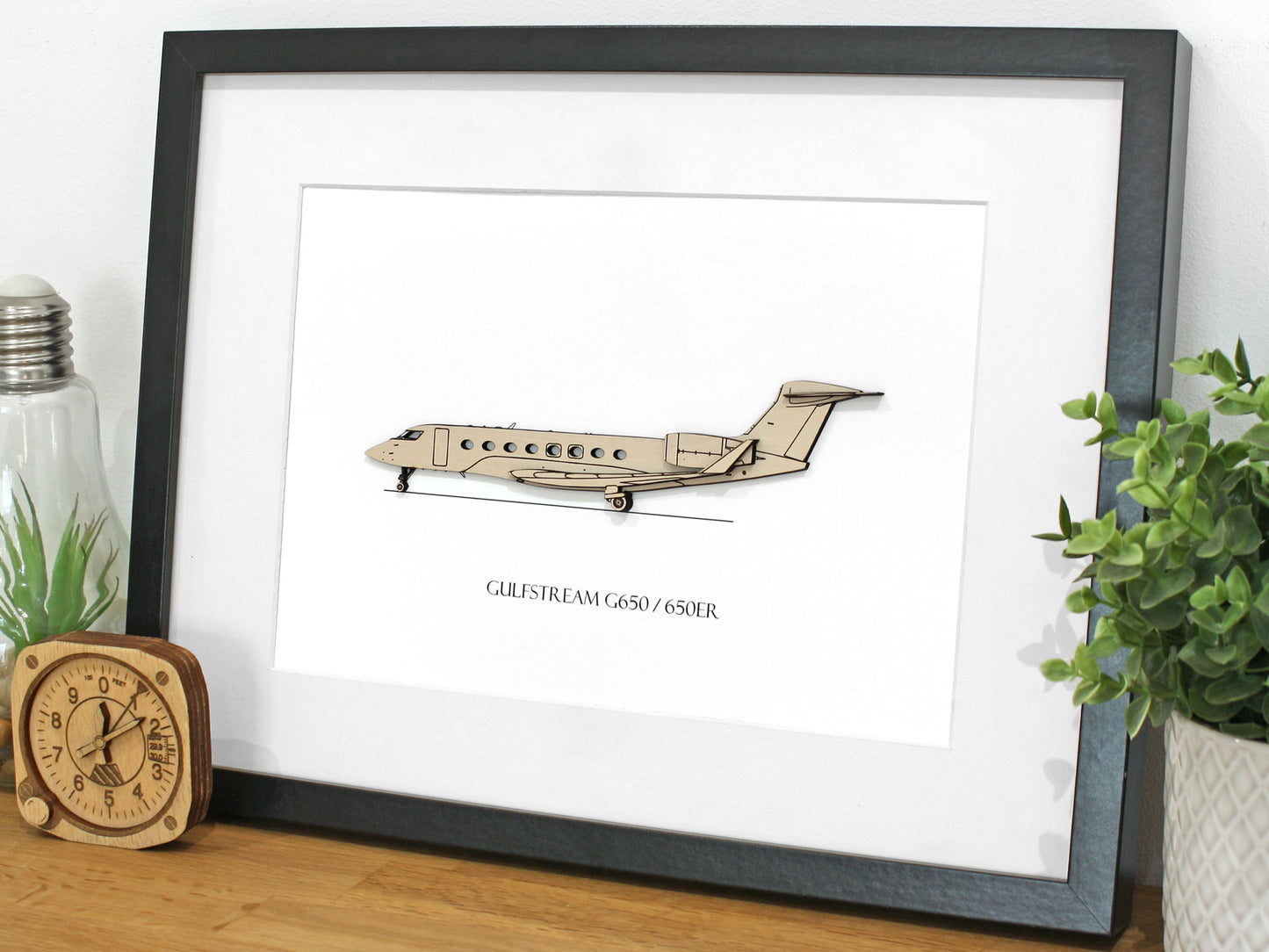 Gulfstream G650 aircraft blueprint art