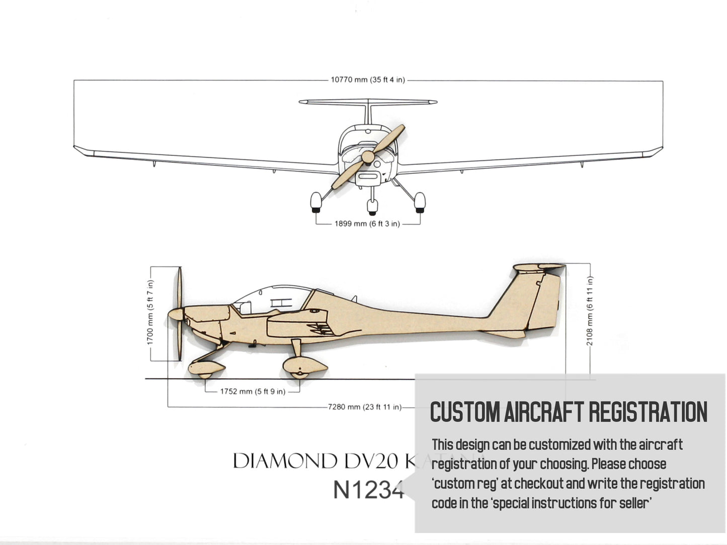 Diamond DV20 Katana custom pilot gifts