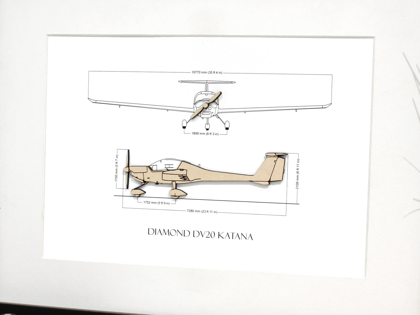 Diamond DV20 Katana aviation art
