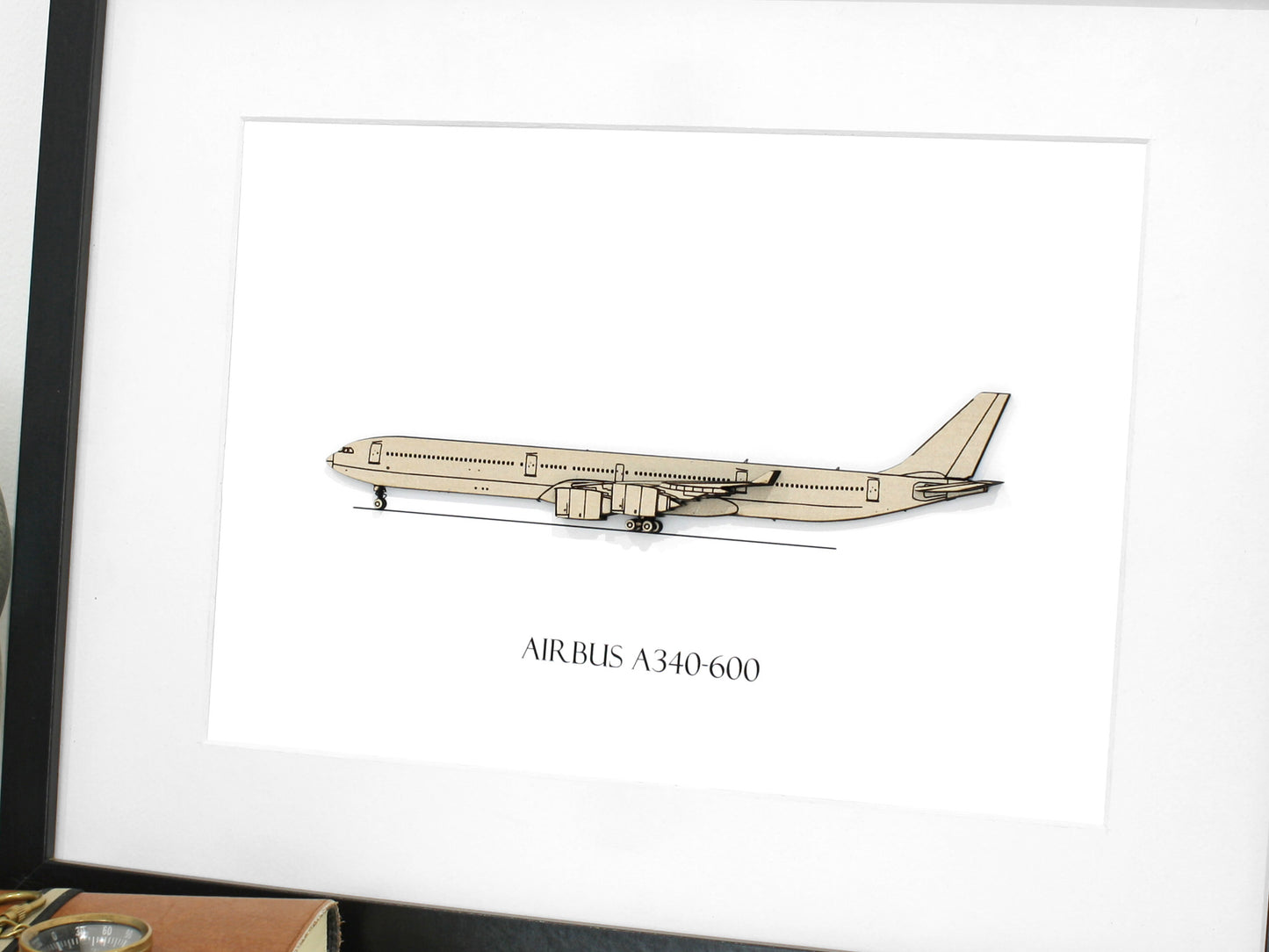 Airbus A340-600 aviation art