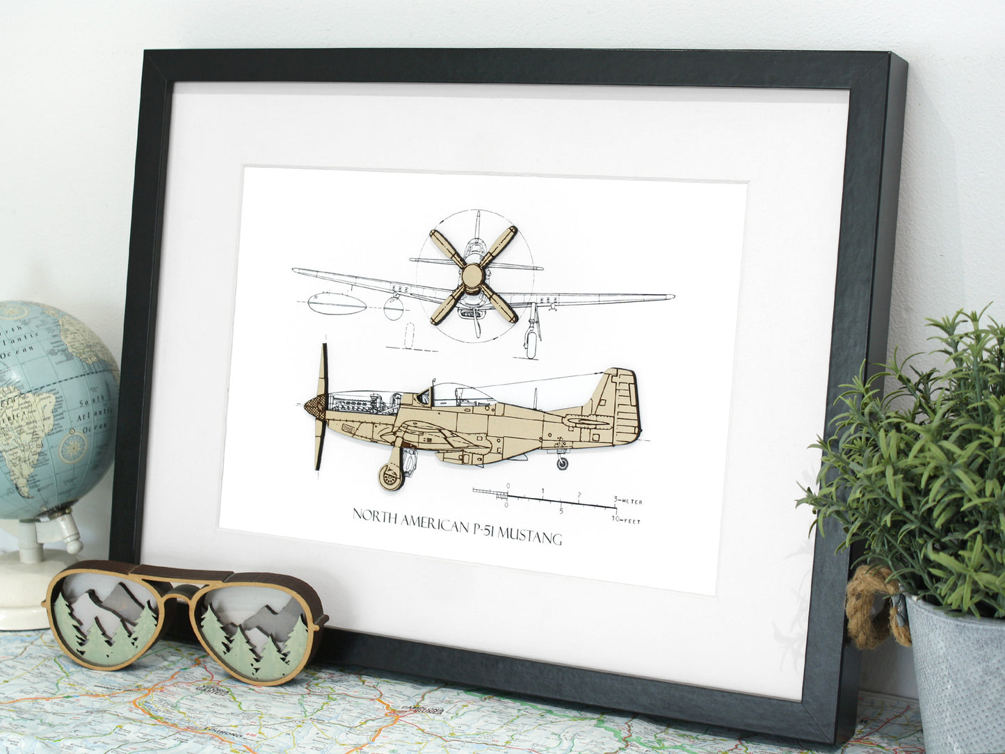P-51 Mustang aviation gift