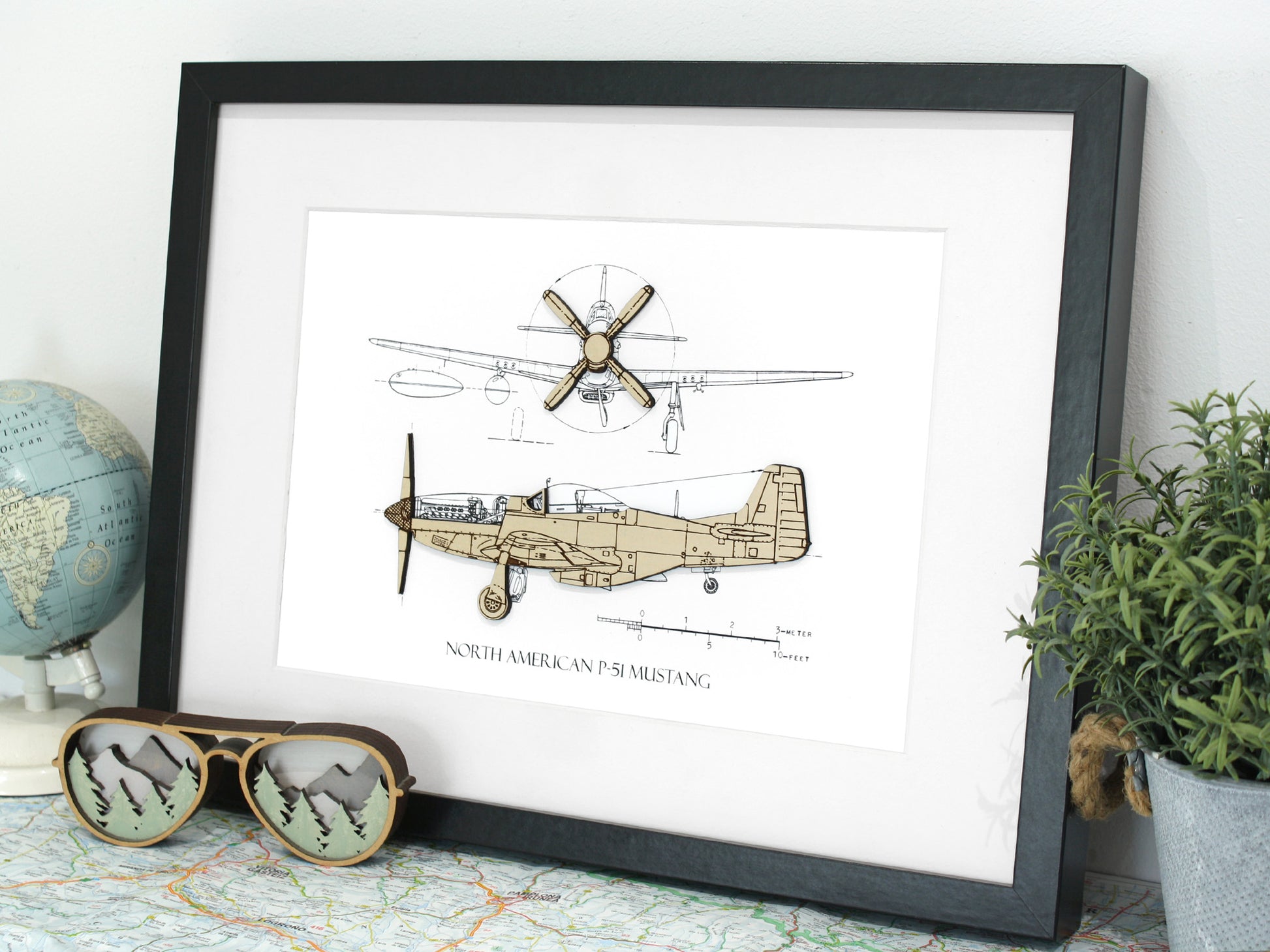 P-51 Mustang aviation gift