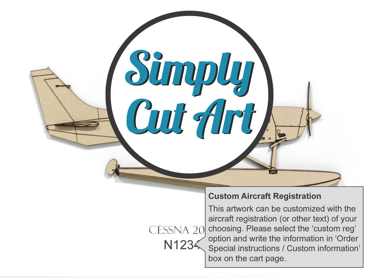 Arte aeronáutico de un hidroavión Cessna 206