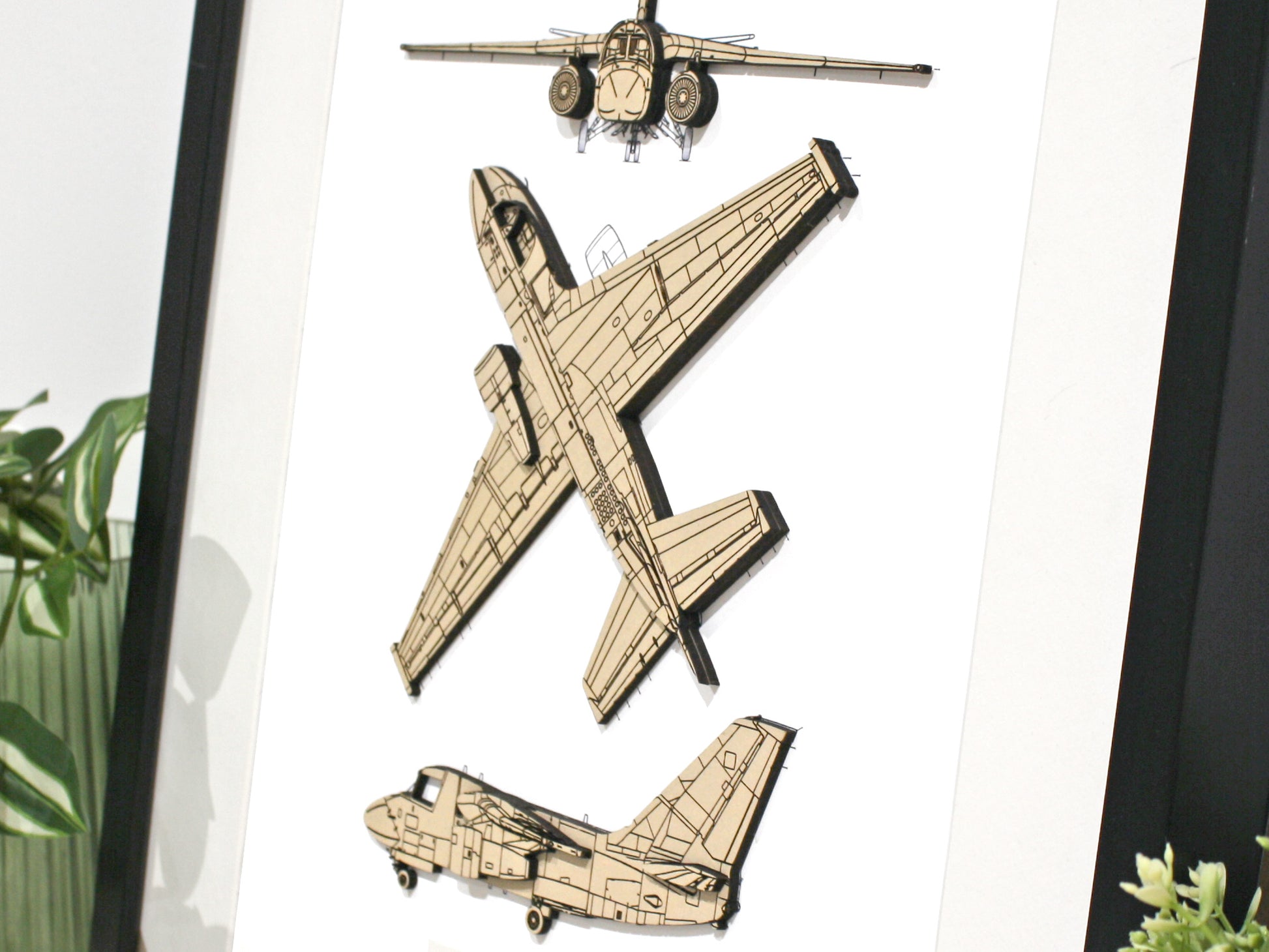 Lockheed S-3 Viking blueprint art
