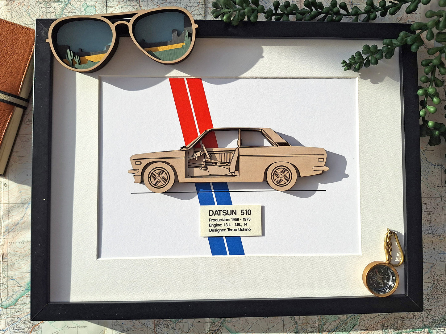 Datsun 510 2 door sedan art