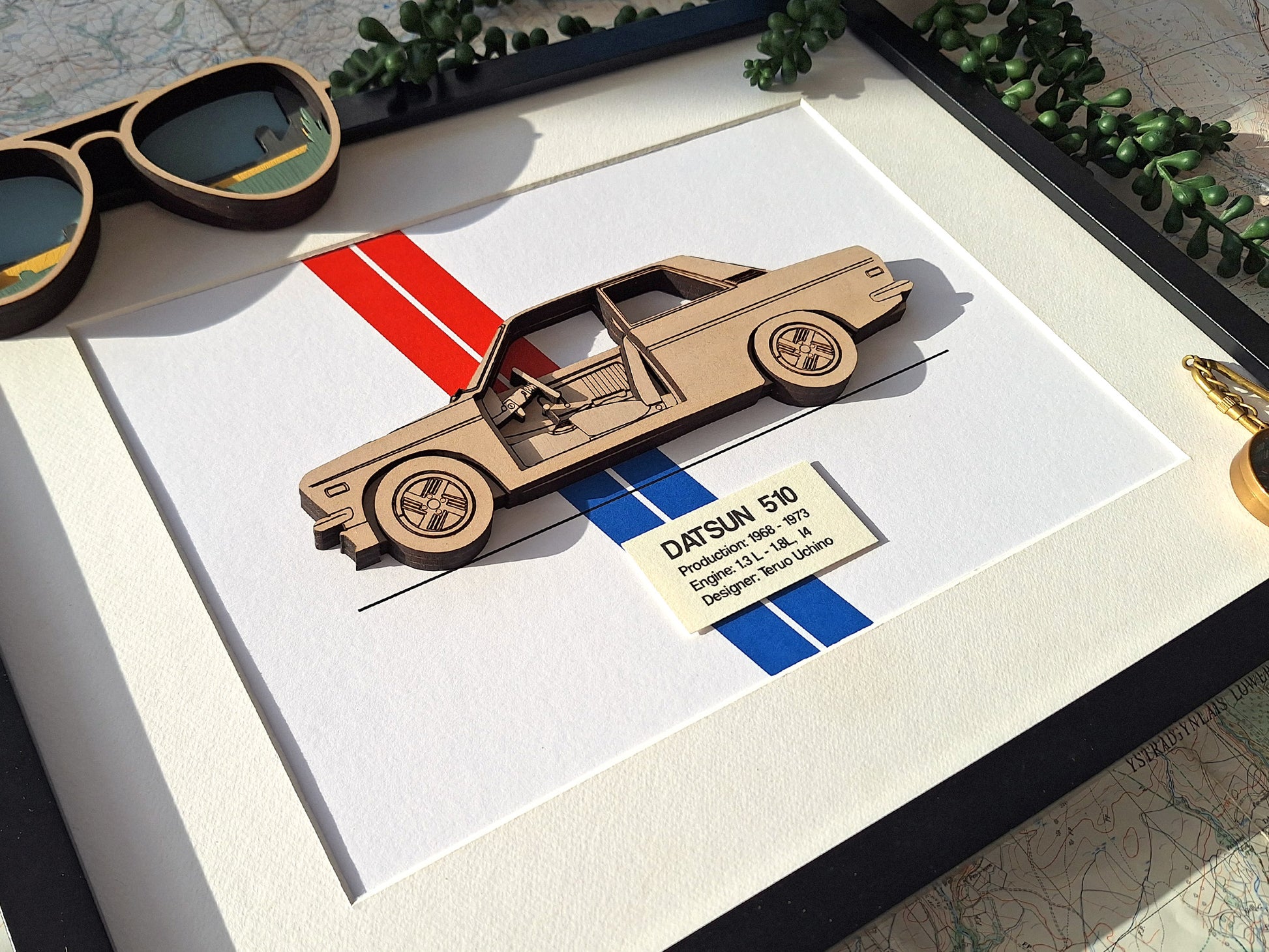 Datsun 510 2 blueprint art