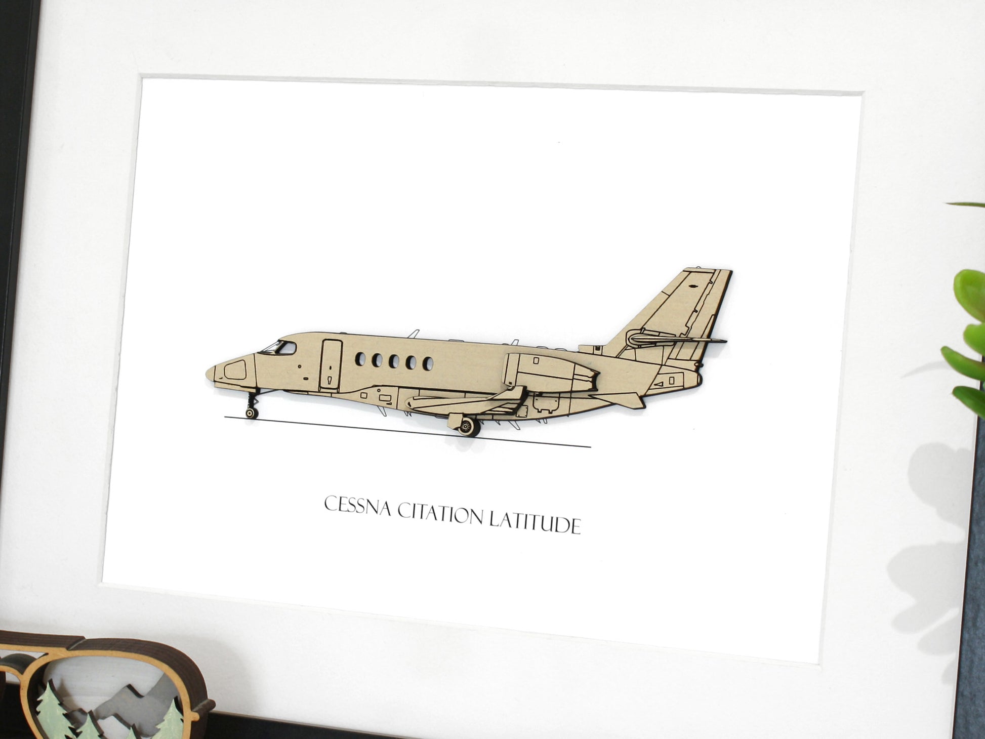 Cessna Citation Latitude blueprint art
