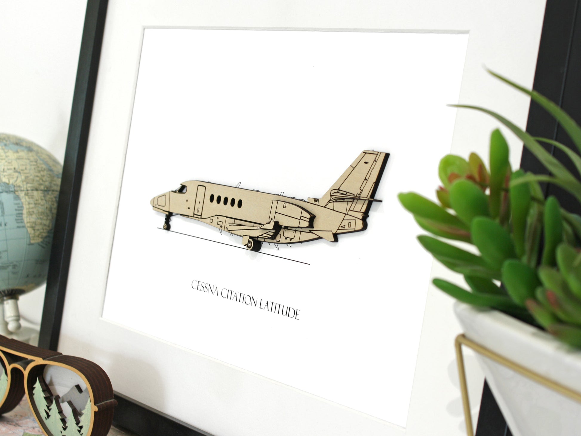 Cessna Citation Latitude blueprint art