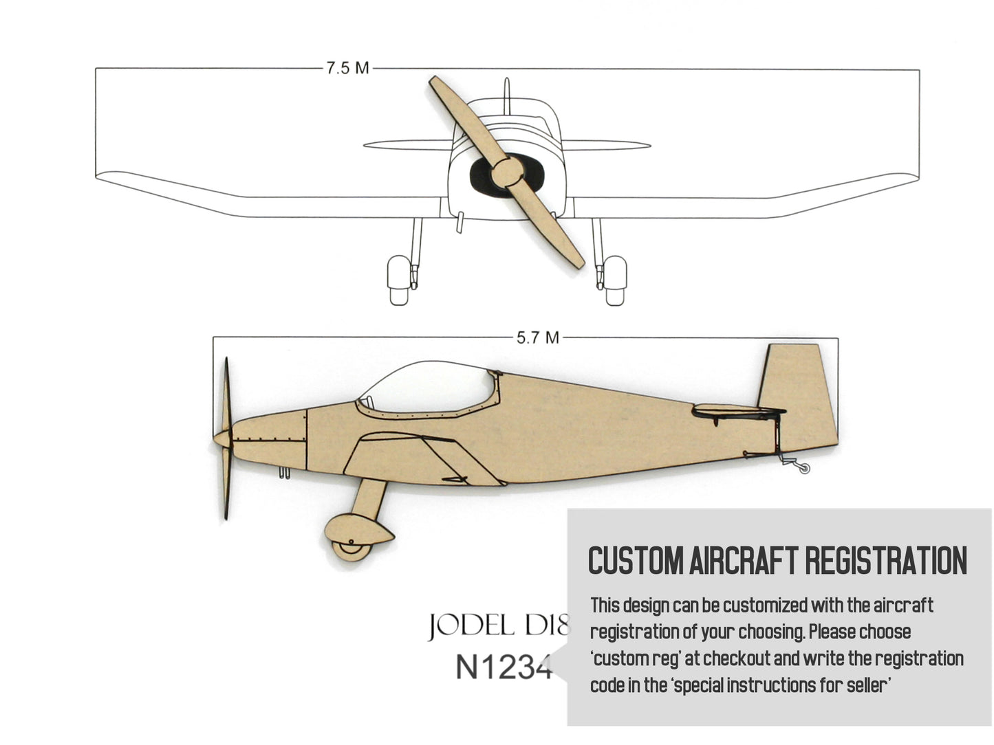 Jodel D18 aviation art