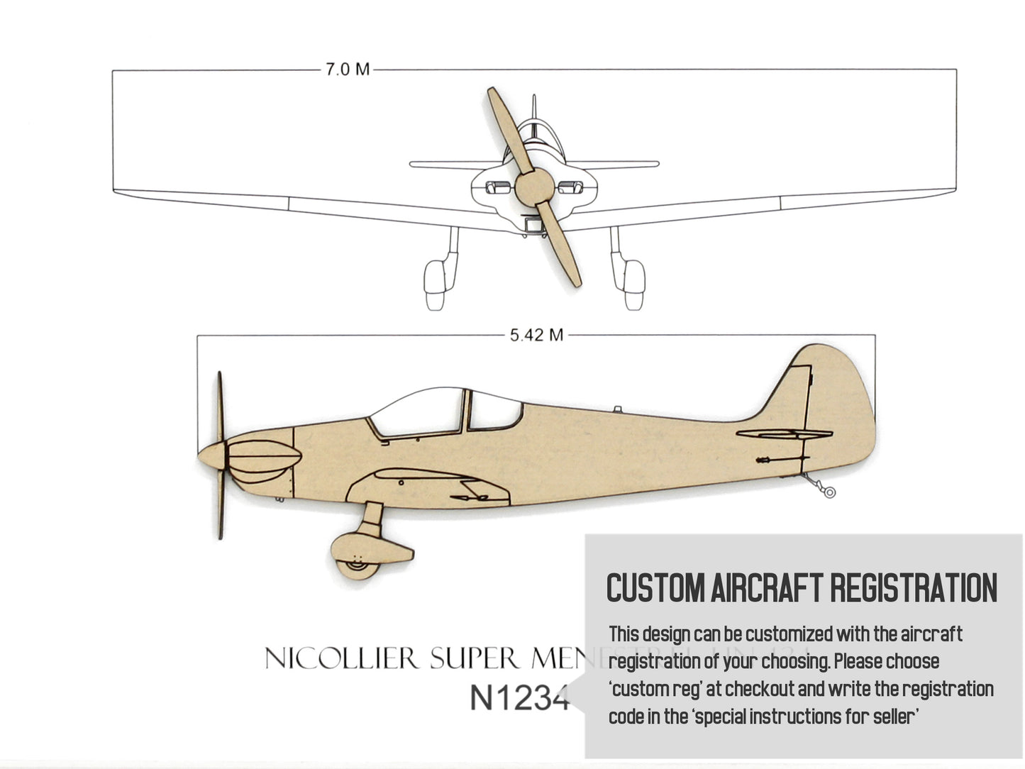 Nicollier Super Menestrel HN-434 aviation art