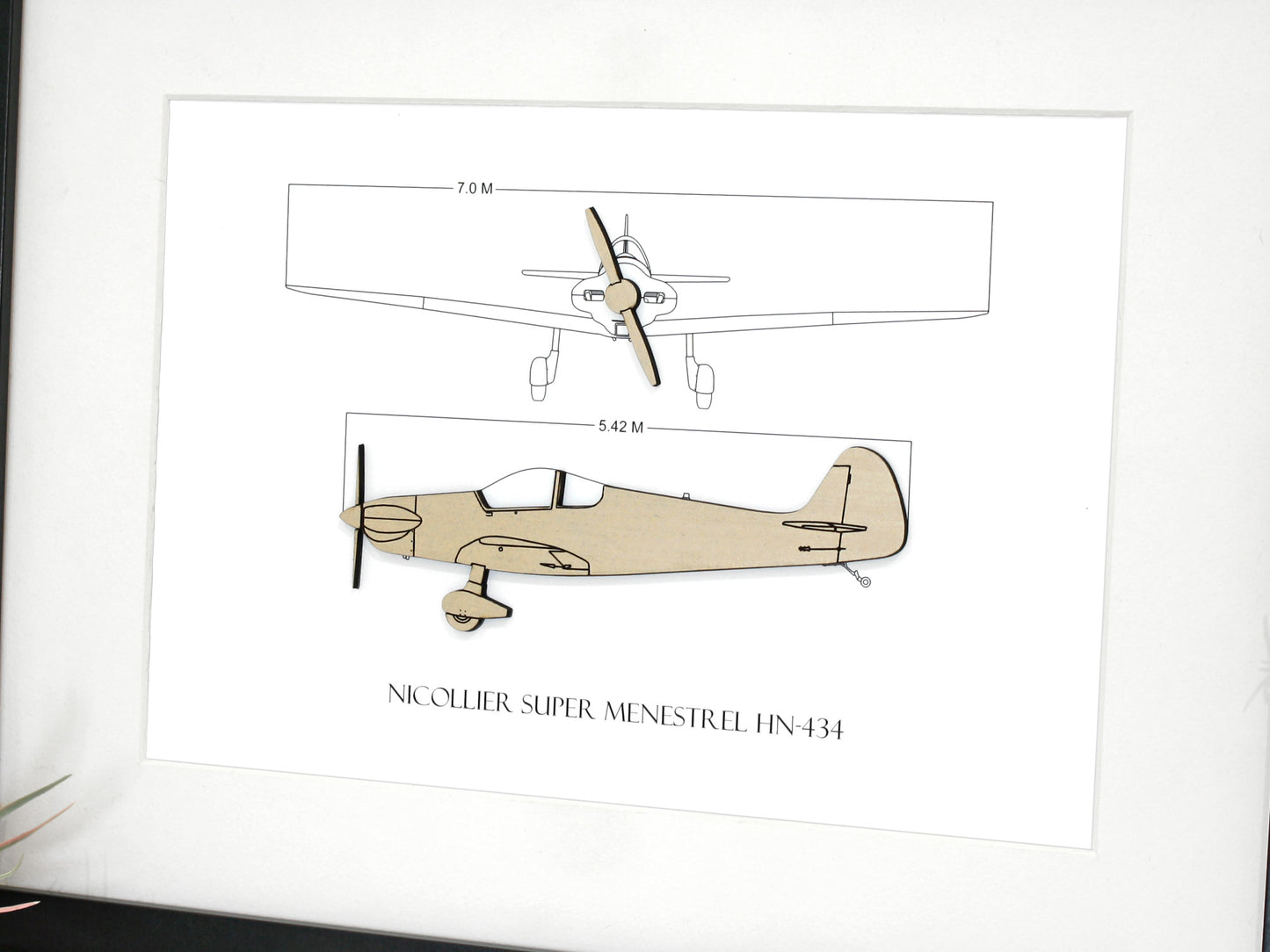 Nicollier Super Menestrel HN-434 blueprint art