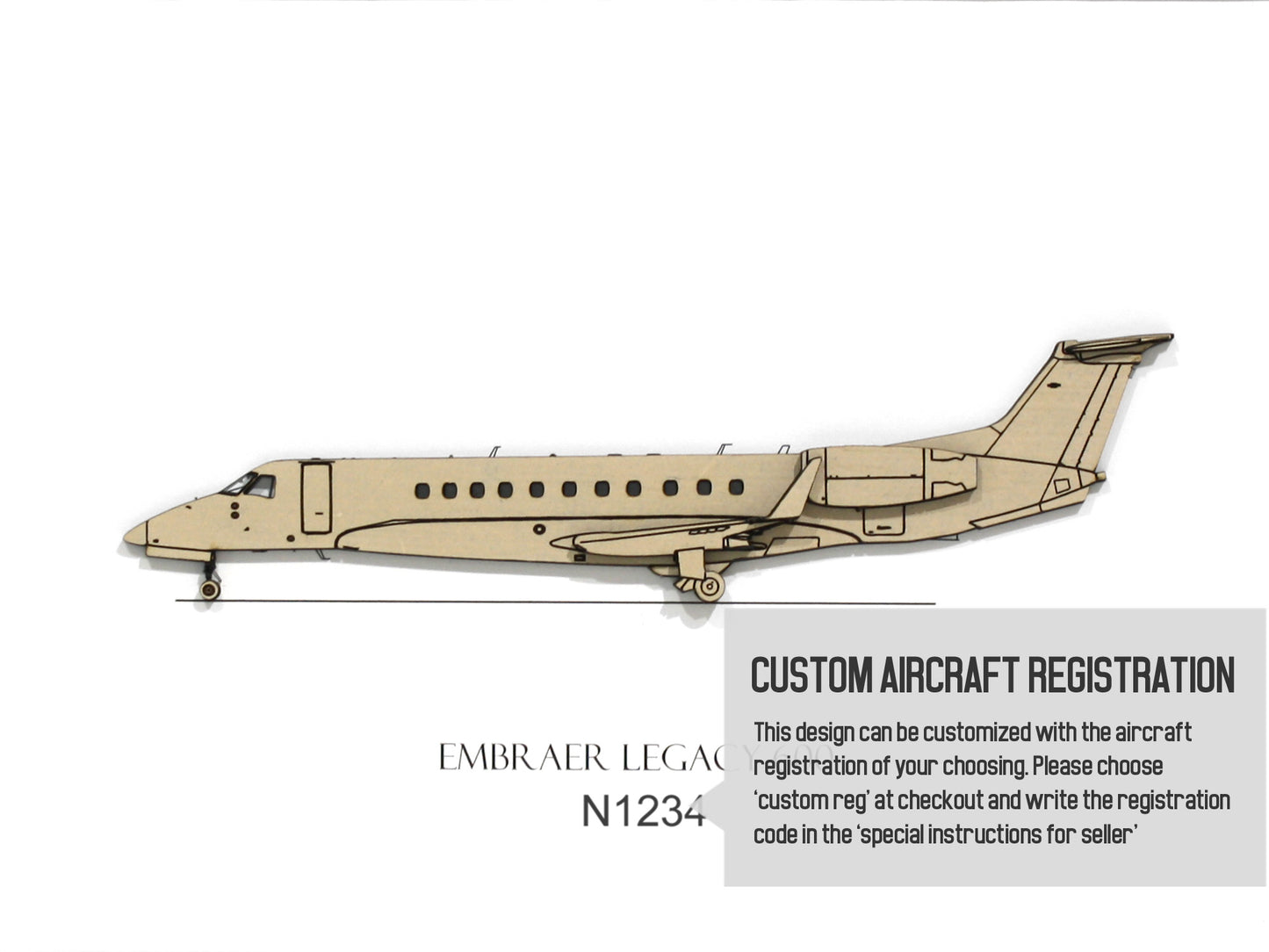 Embraer Legacy 600 blueprint art