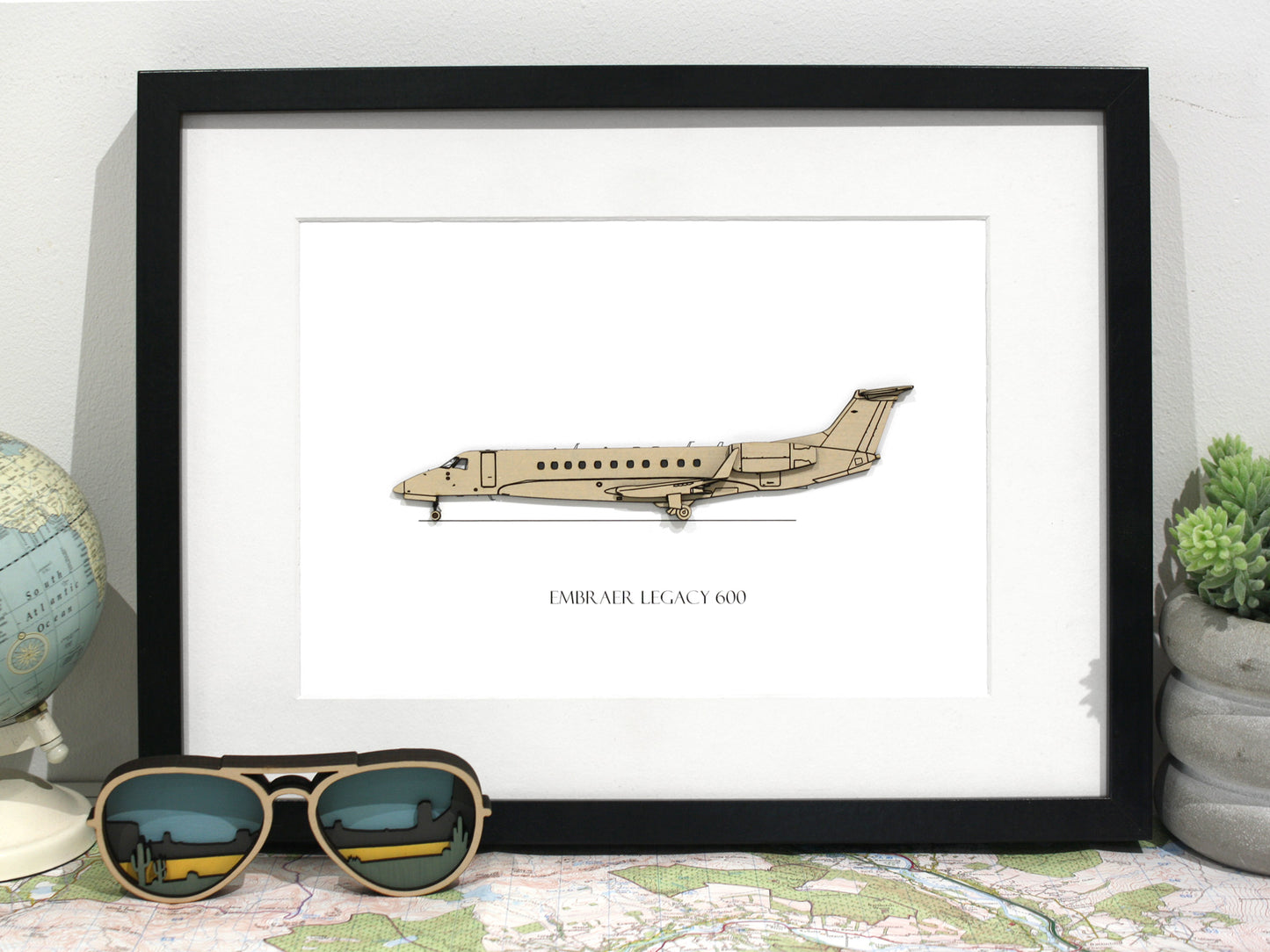 Embraer Legacy 600 aviation art