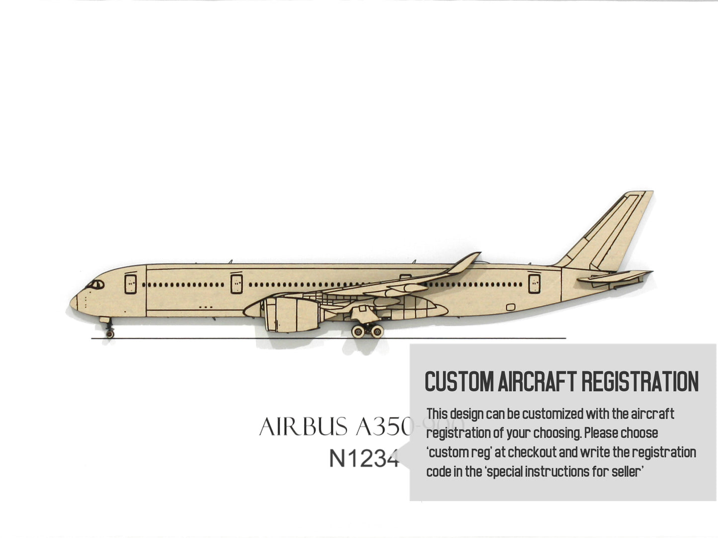 Airbus A350-900 aviation art